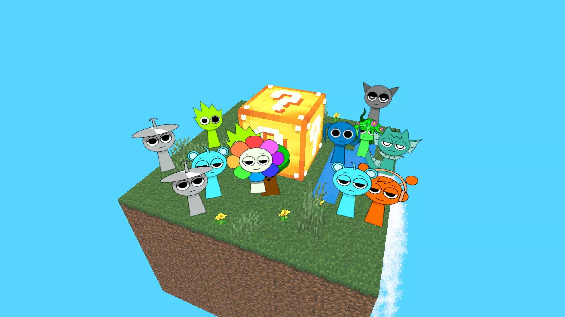 Sprunki in Mineblock: Cases by