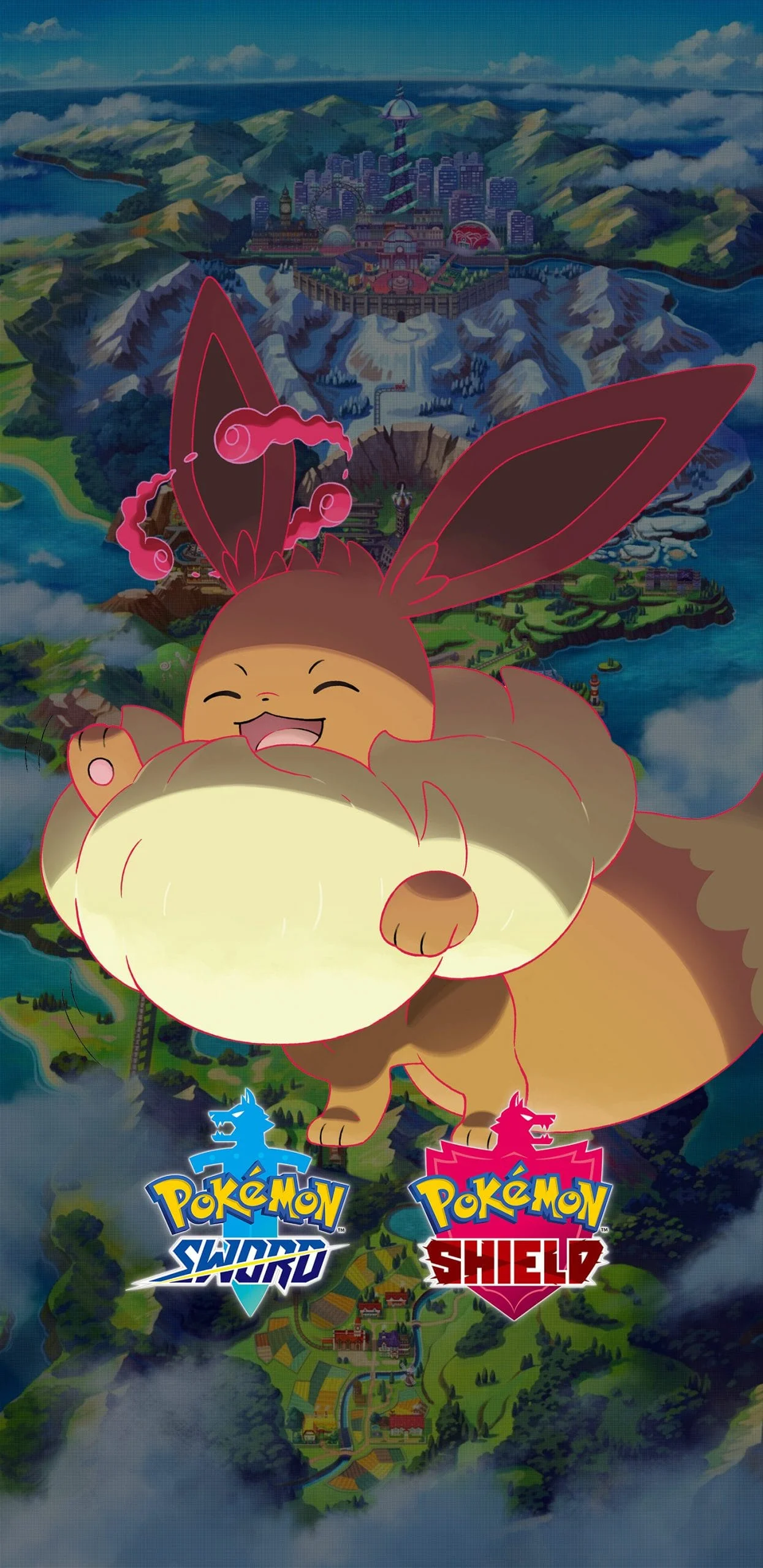 Shield Gigantamax Eevee Wallpaper