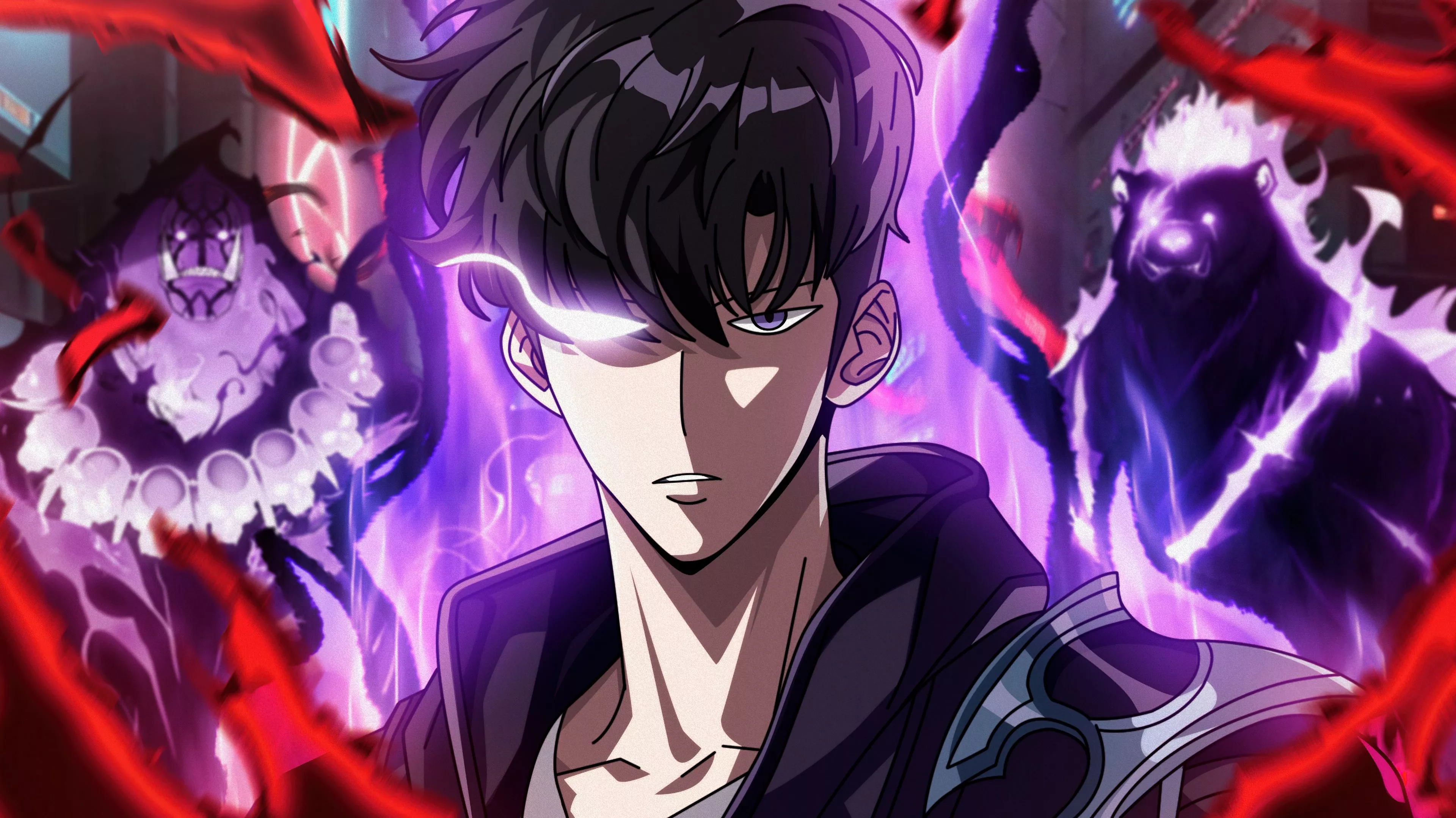 Sung Jinwoo Wallpaper 4K, Fan Art, Solo