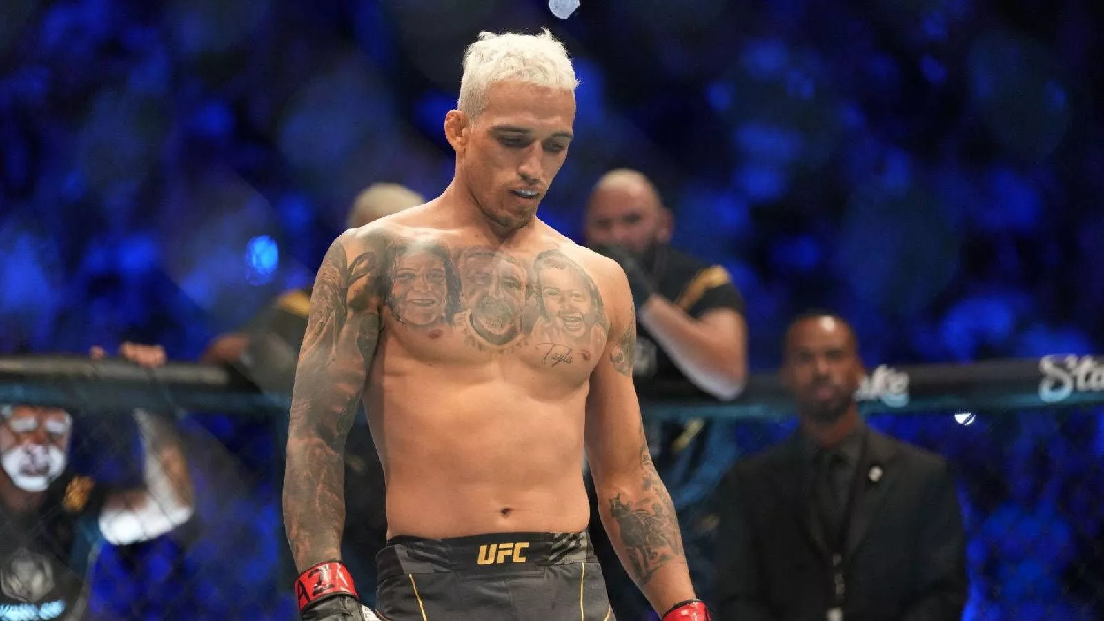 Charles Oliveira Looking Down Wallpaper