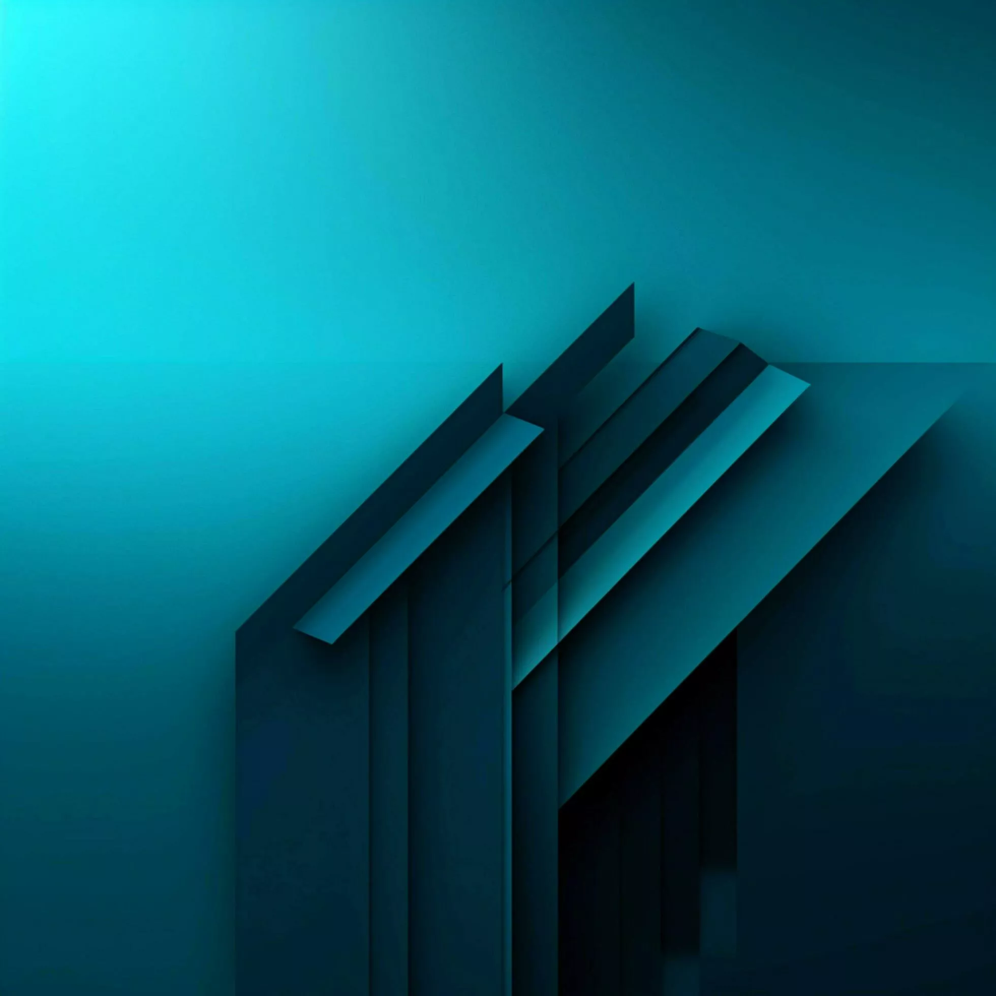 cyan Minimalist wallpaper high quality