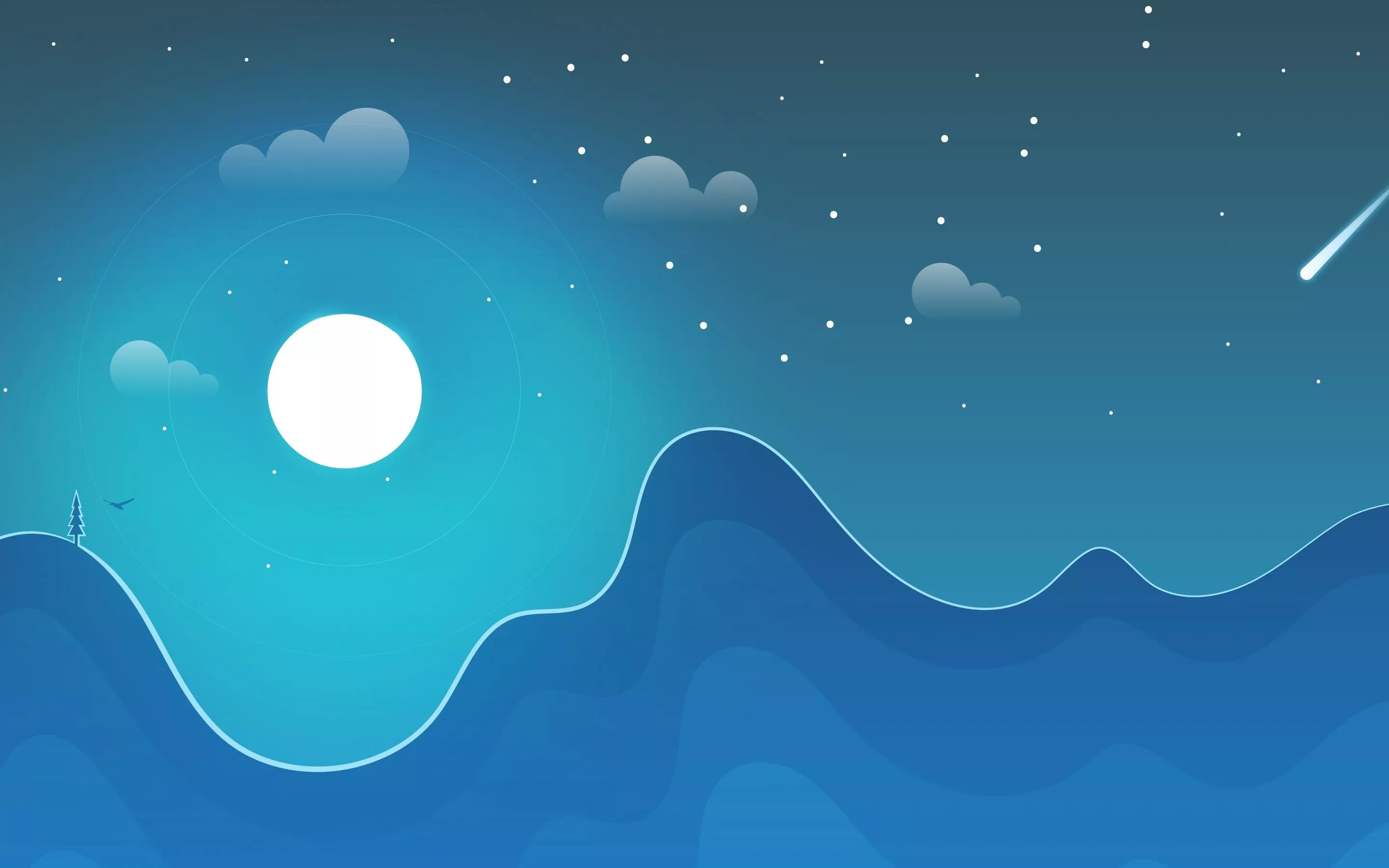 Download wallpaper 2880x1800 moon