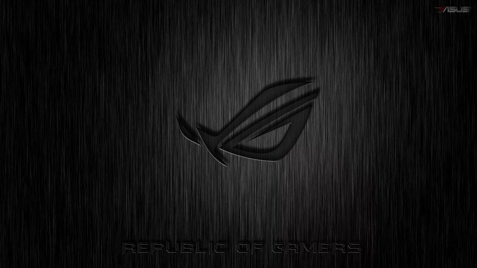 Asus Rog 4k Gaming Black Logo On Rain
