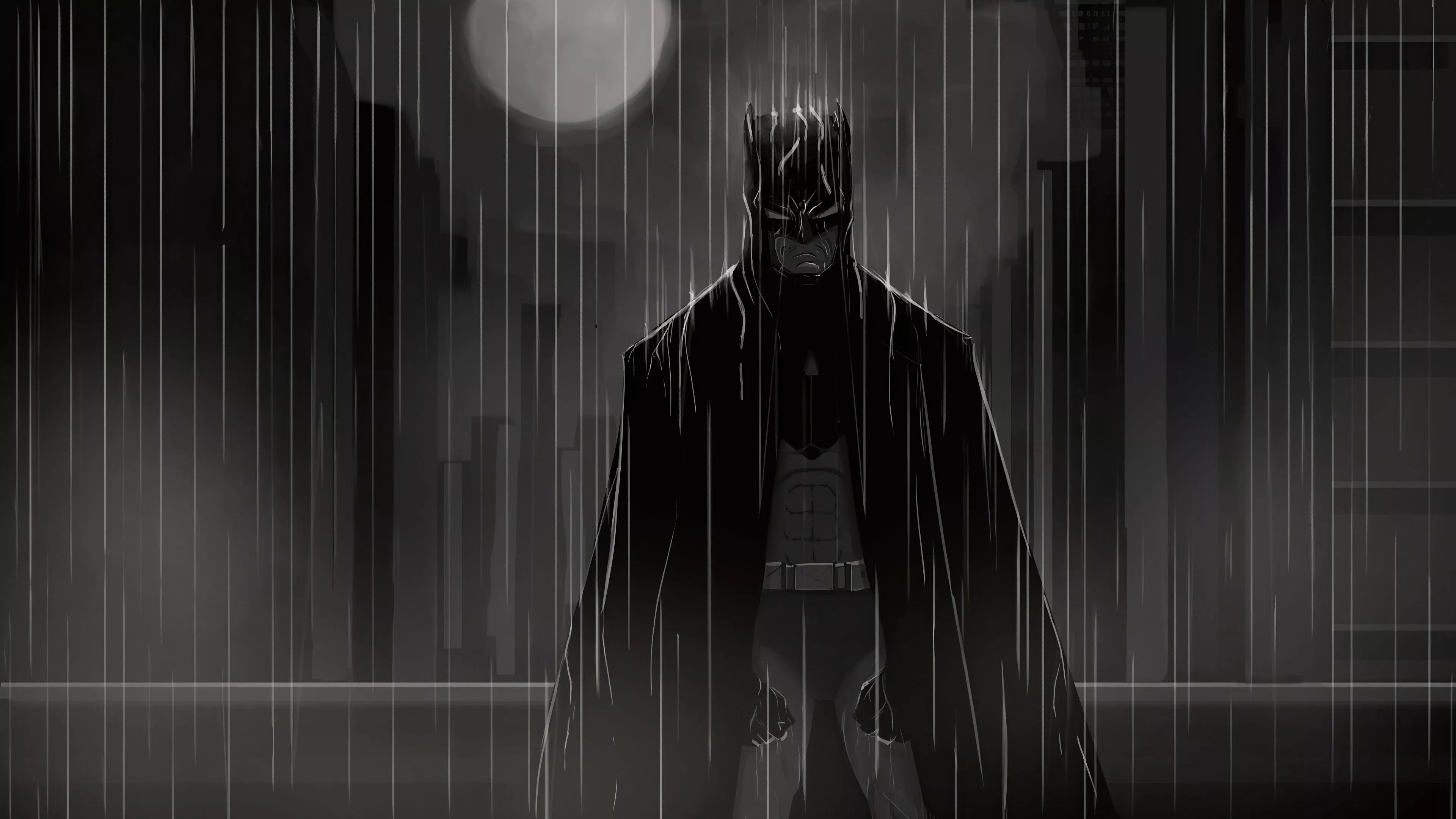 Batman Under The Rain 4k Wallpaper, HD