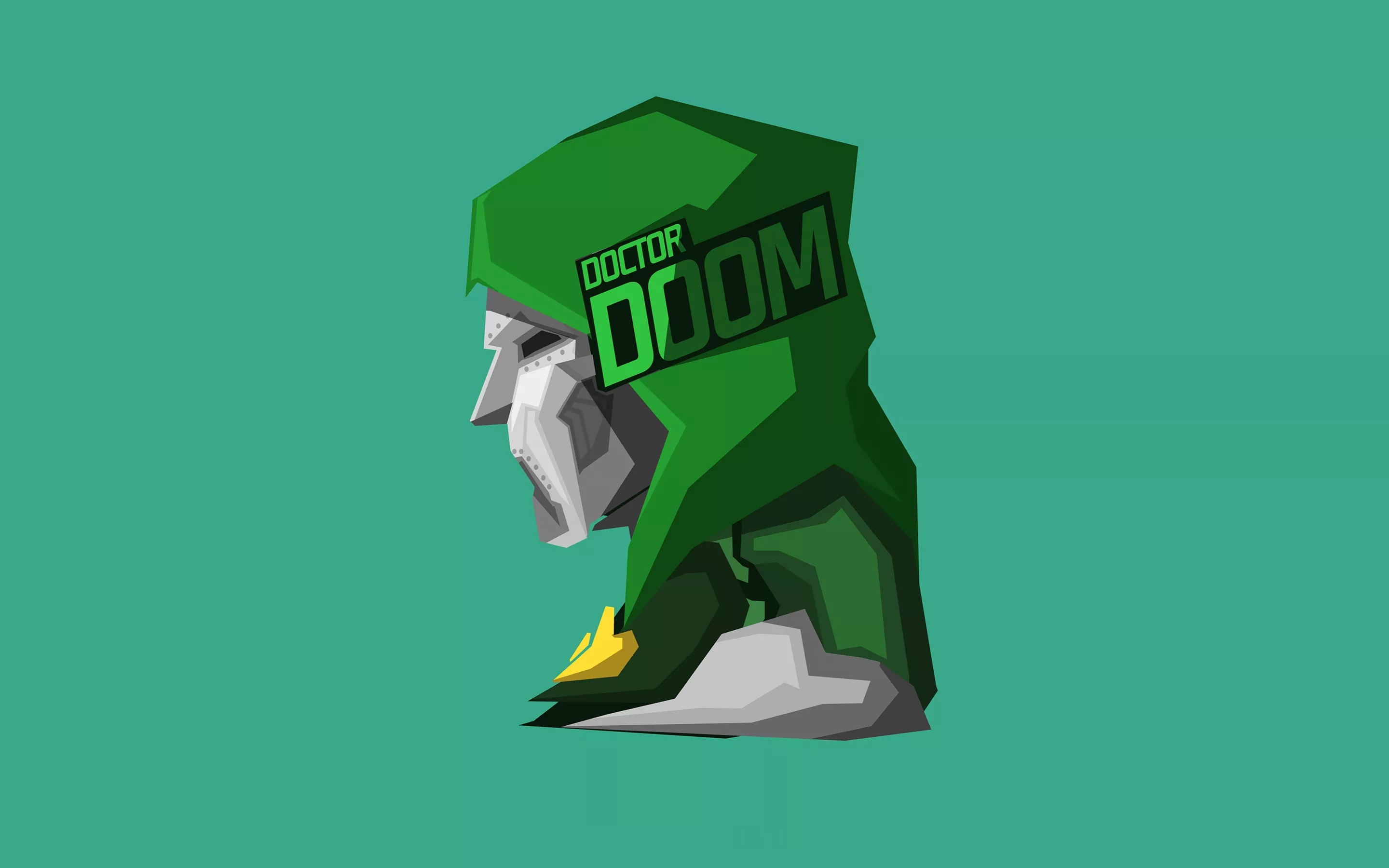 Doctor Doom Wallpaper 4K, Minimalist
