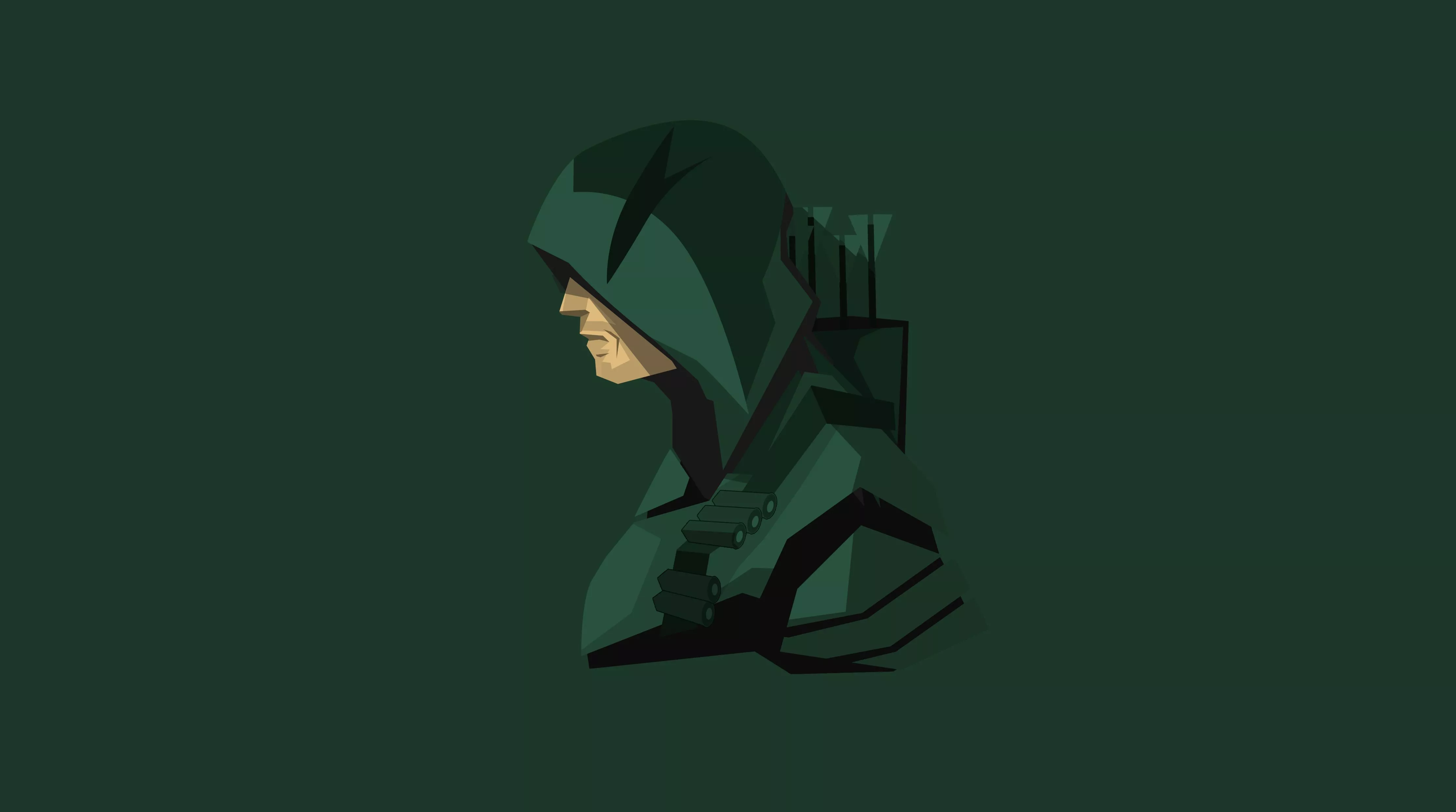 Green Arrow Minimalism 4k Wallpaper, HD