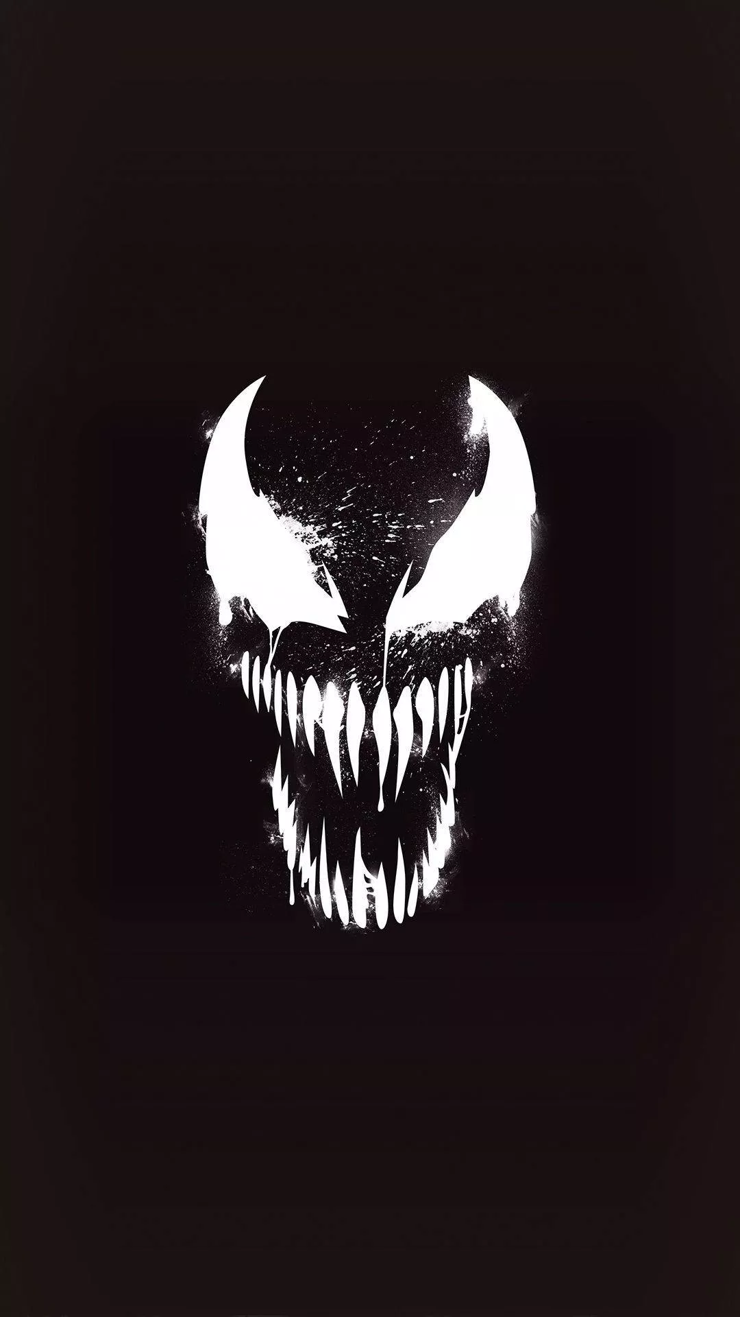 Black And White Venom iPhone Wallpaper