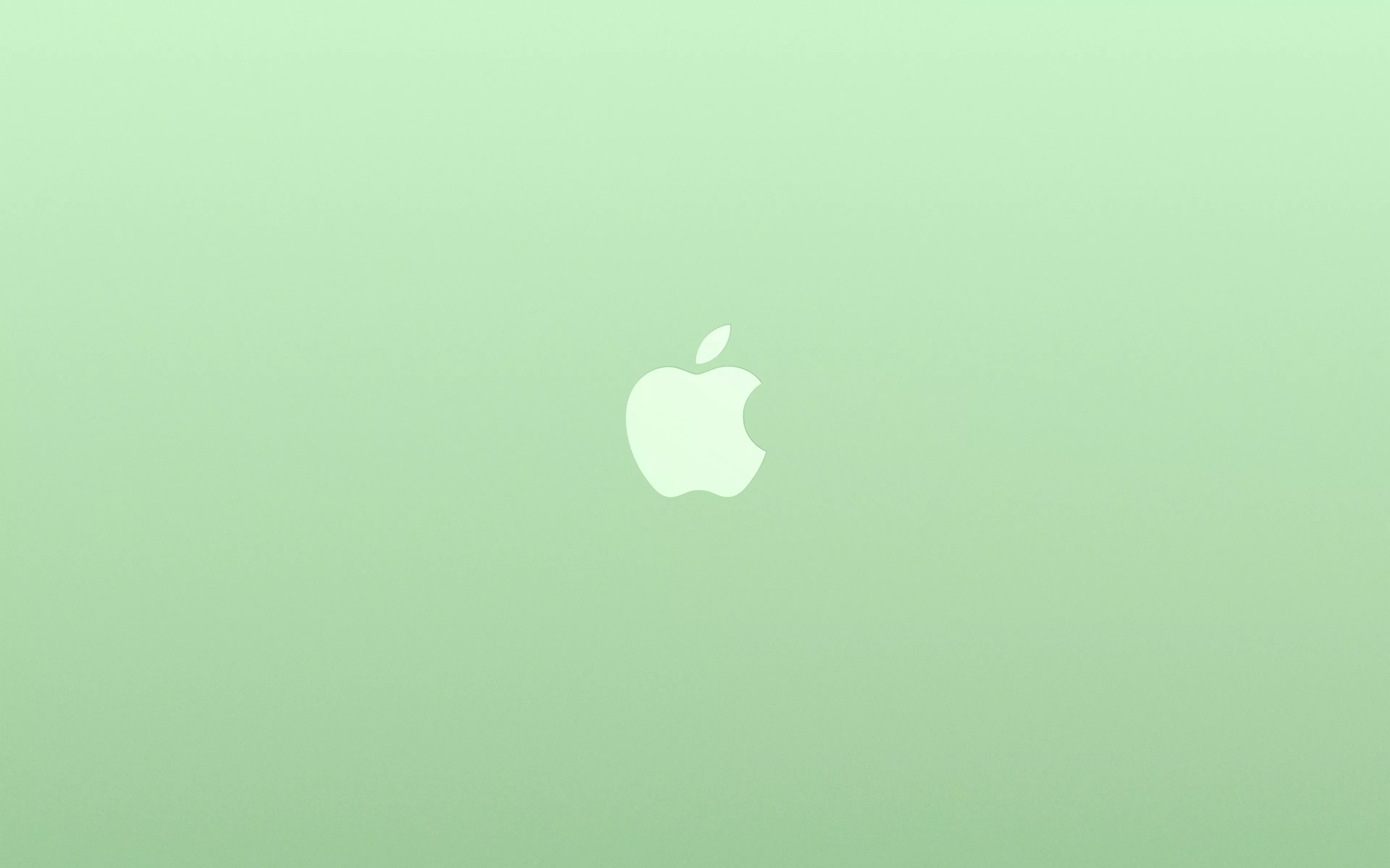Logo Apple Green White Minimal