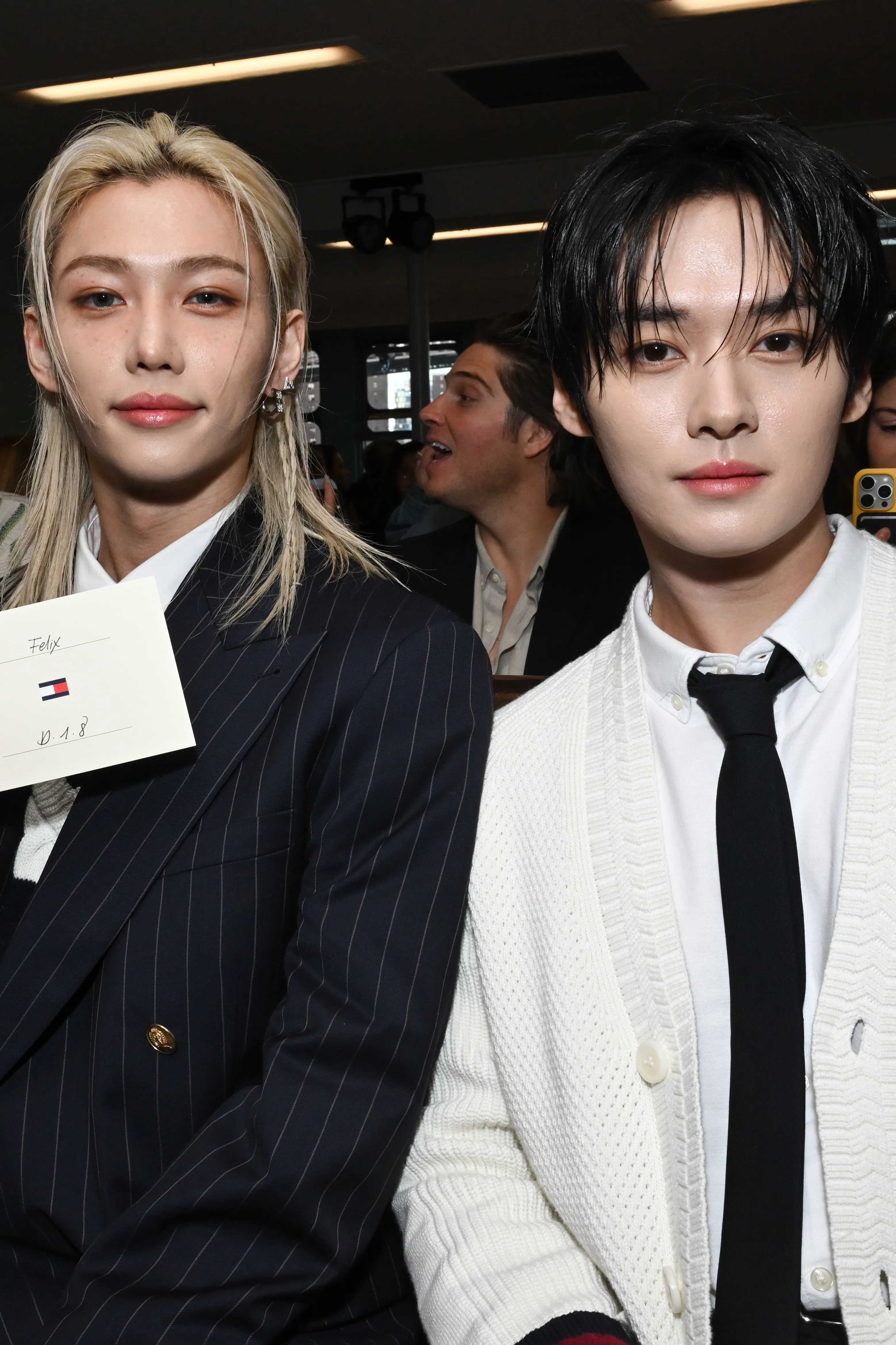Stray Kids Members Lee Know and Felix