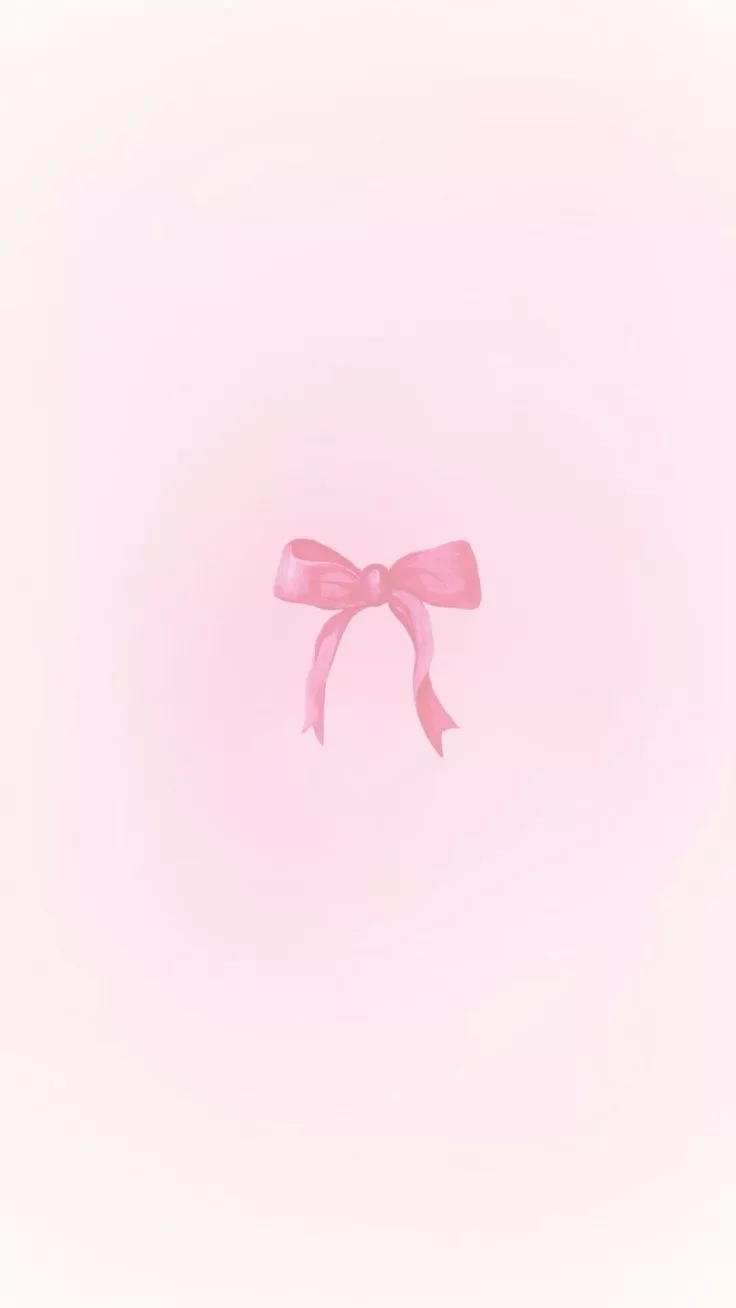 Aesthetic ribbon bow iOS iPhone