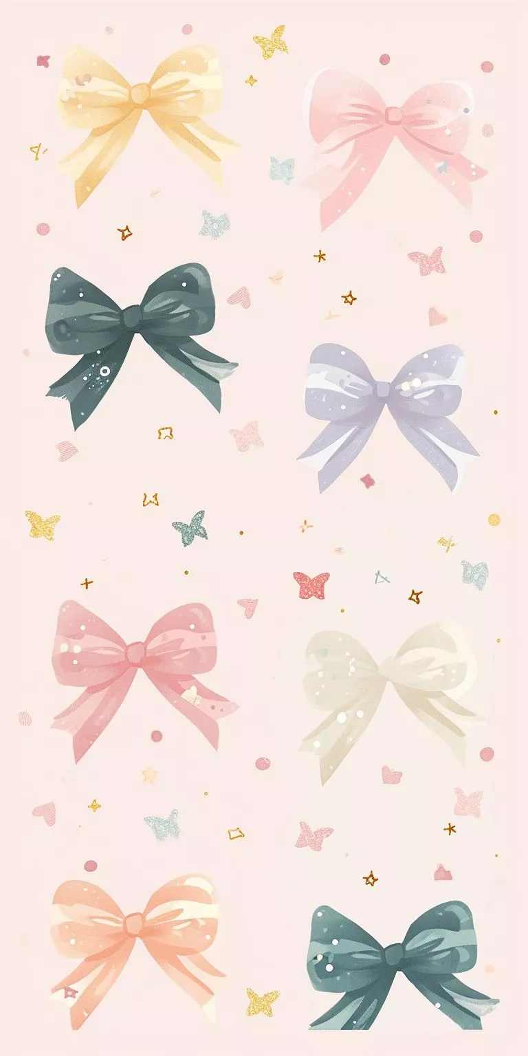 Charming Bow Wallpaper to Adorn