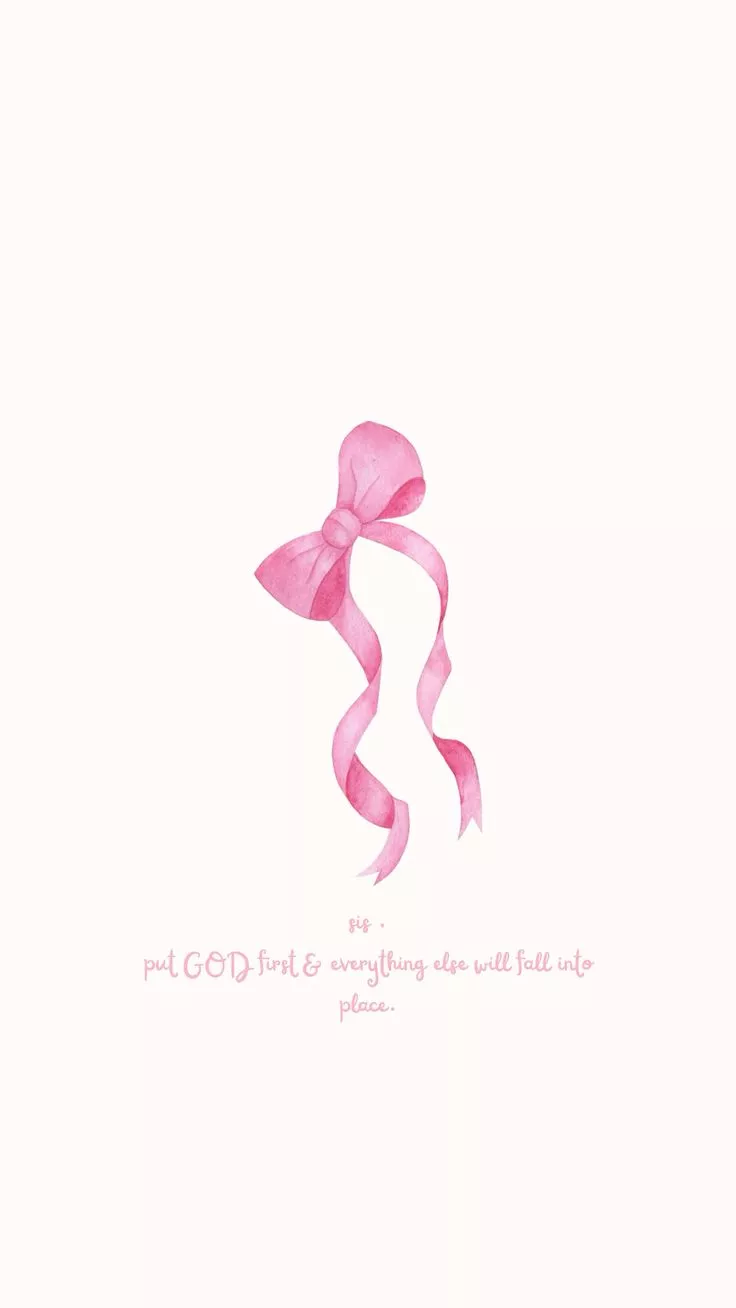 pink bow iphone wallpaper