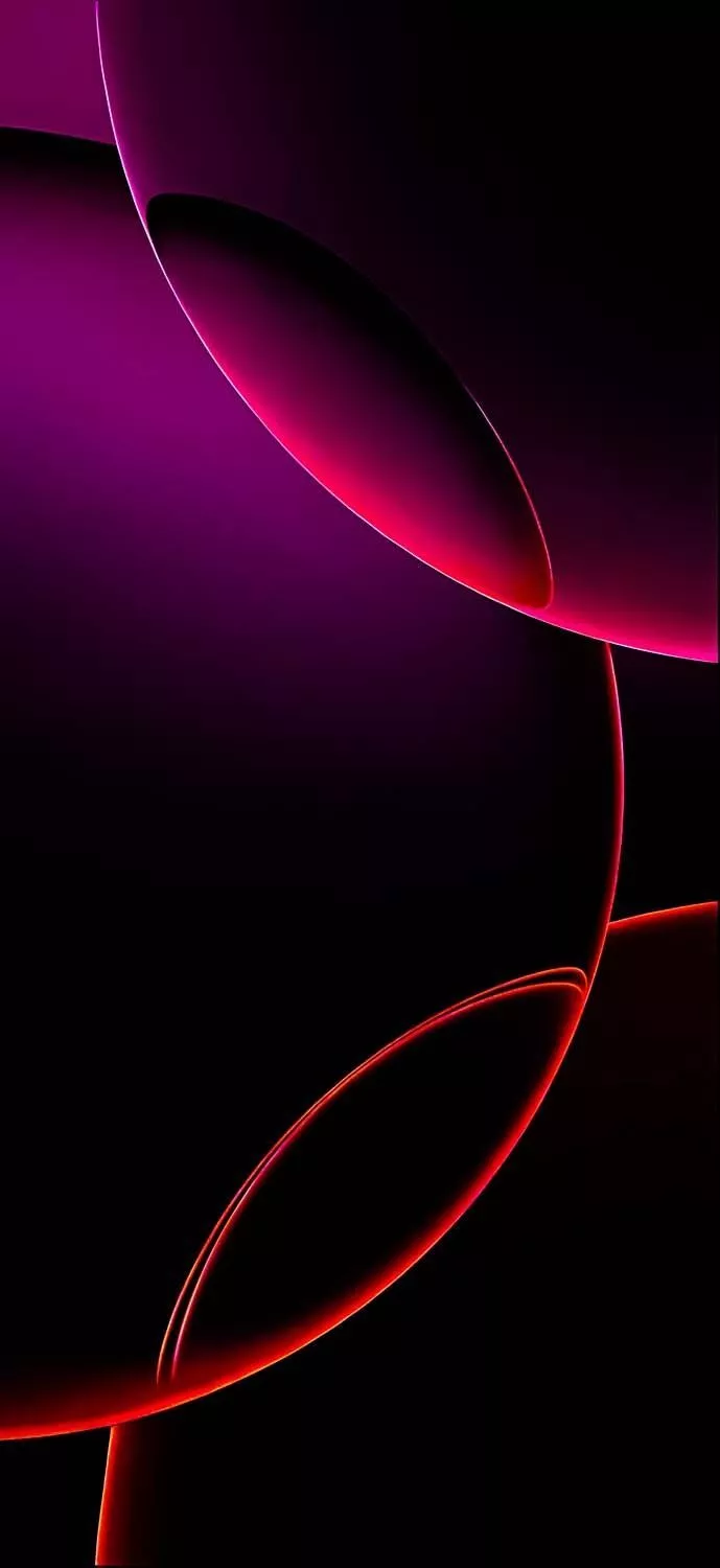 iPhone 16 Pro Purple Circles Wallpaper