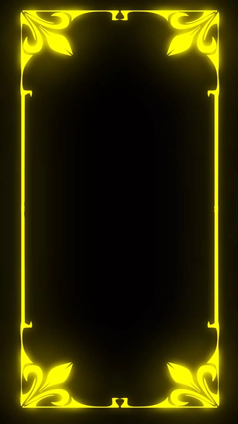 Neon 3D Frame, amoled, blue, border