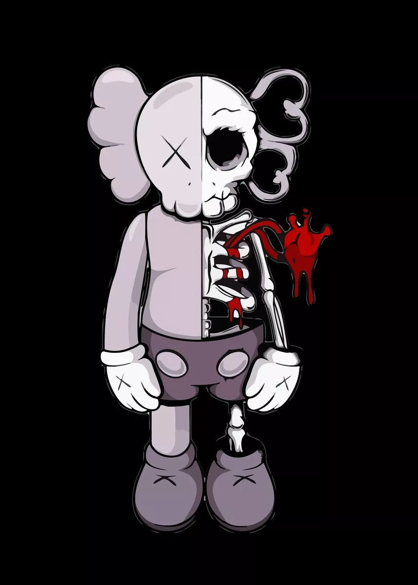 Hypebeast Kaws' Poster, picture, metal