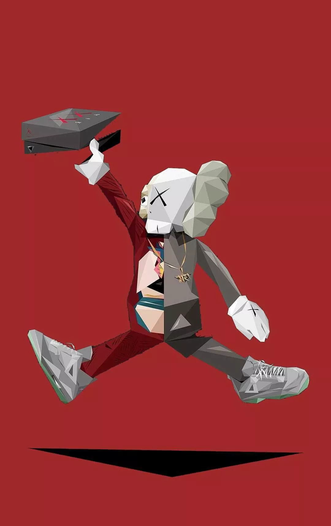 Kaws Air Jordan 4K Wallpaper