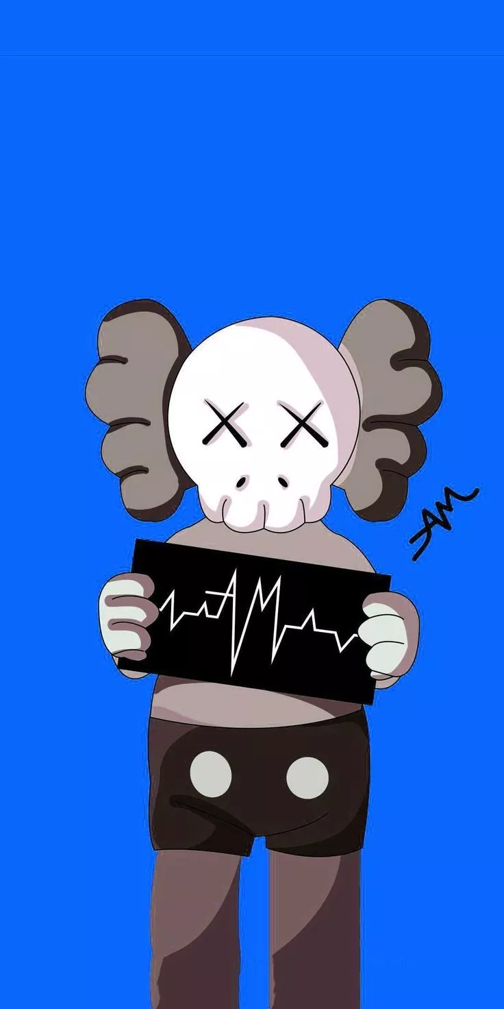 AM KAWS iPhone Wallpaper