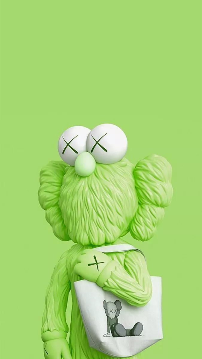 Green Kaws Wallpaper