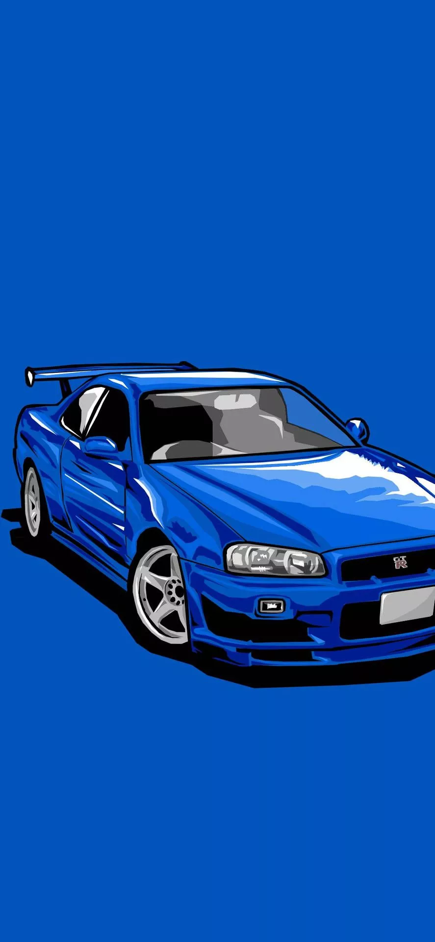 iPhone X Car Blue Nissan Skyline