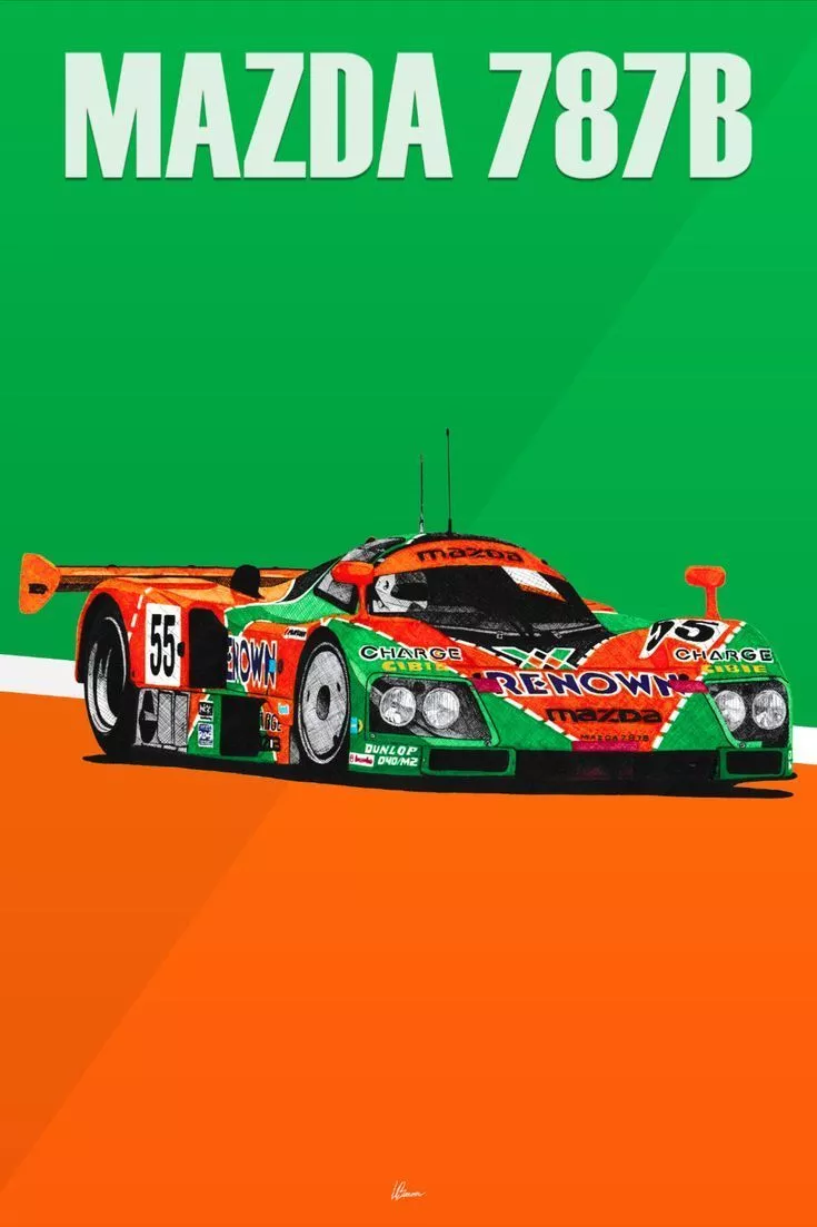 Mazda 787B Poster Racing Icon: Le Mans