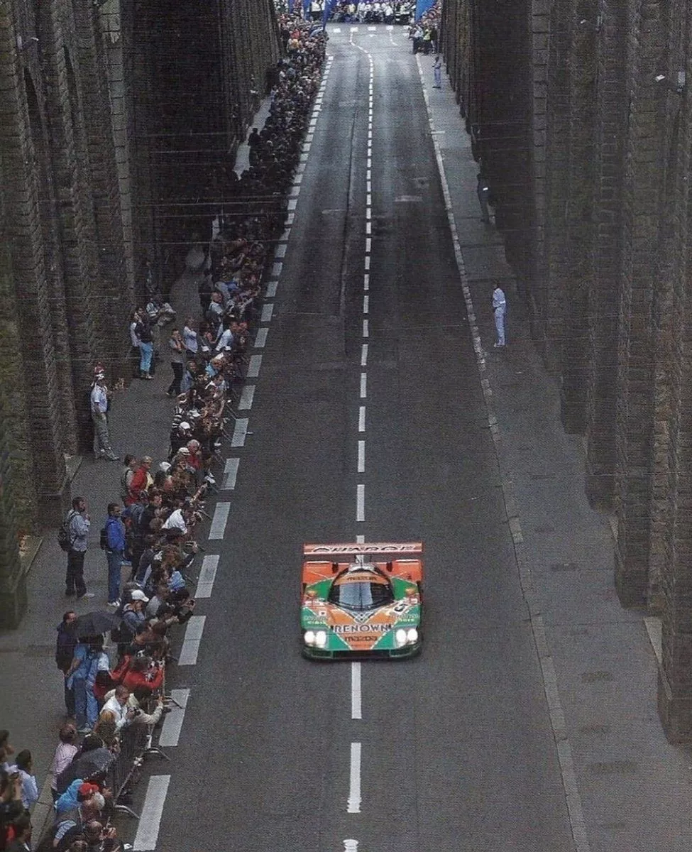 engined #Mazda 787B passes through