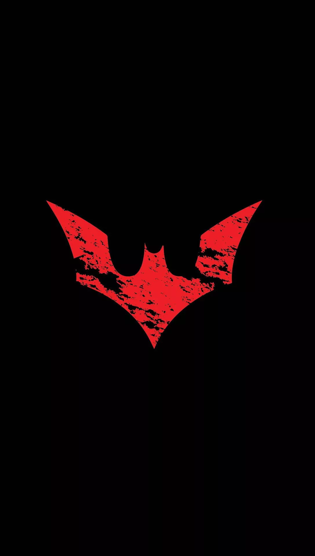 Red Tattered Batman Logo iPhone