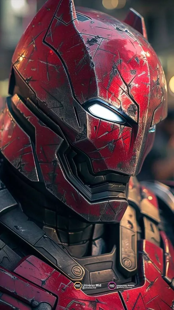 Batman Red Armor iPhone Wallpaper HD