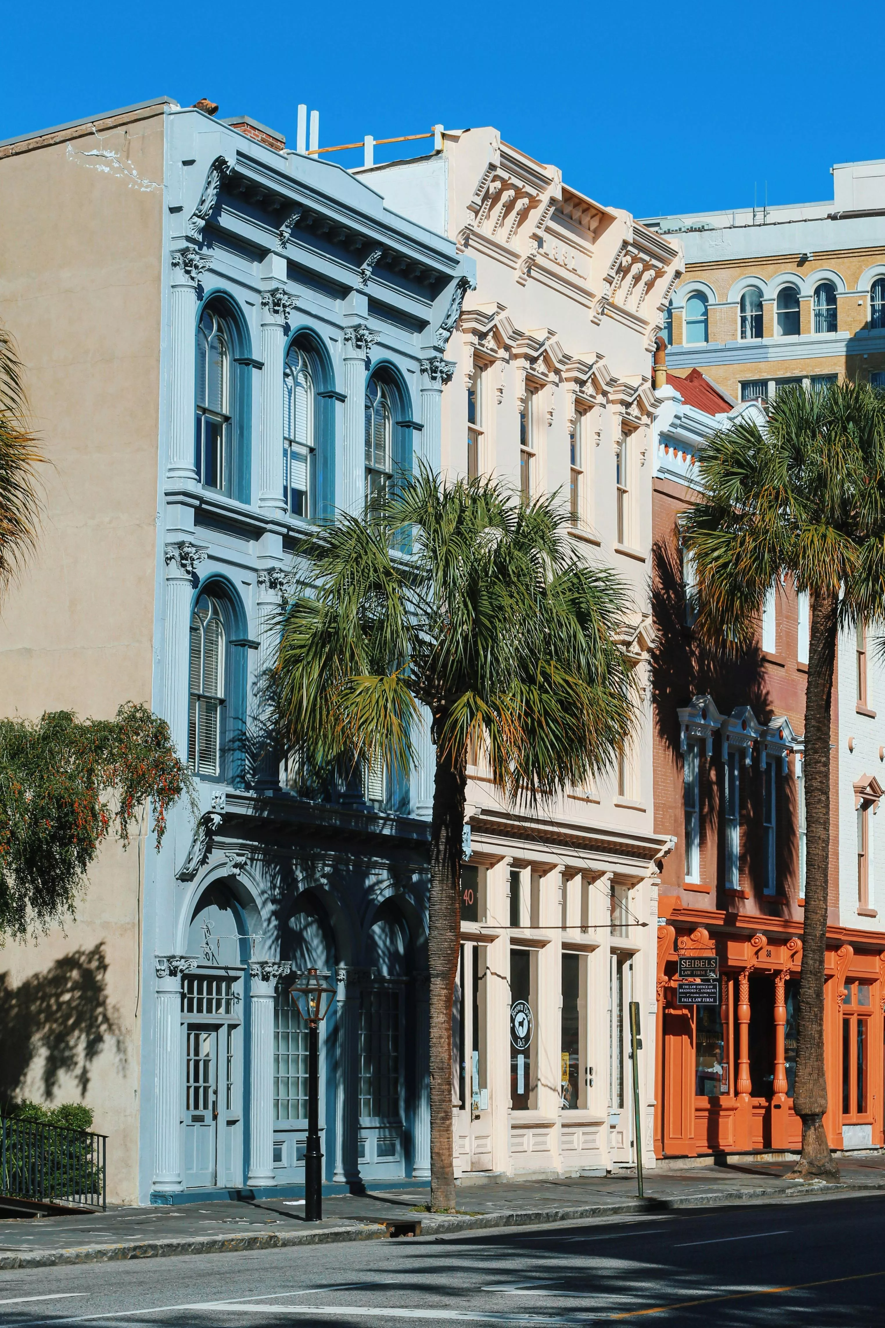 Facades of Townhouses in Charleston