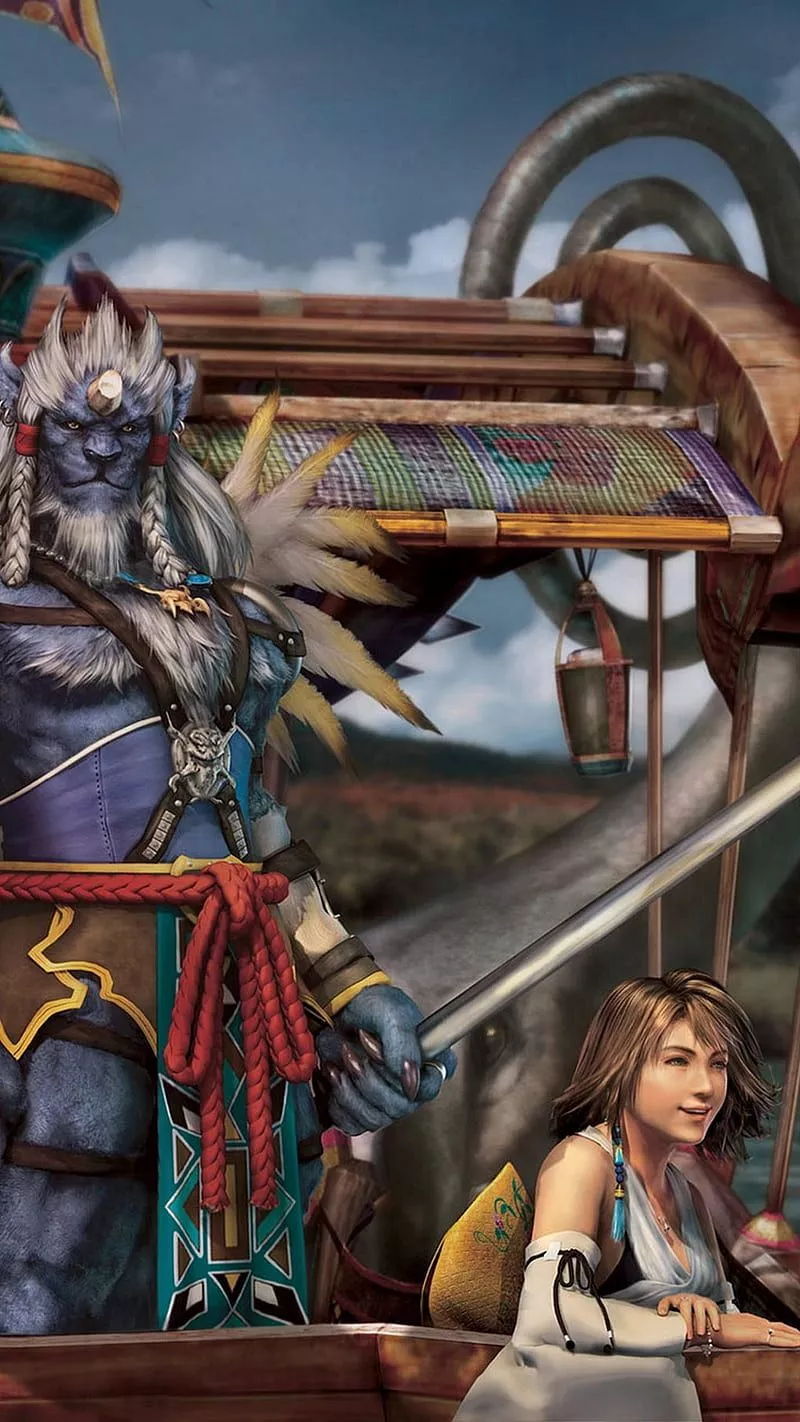 Kimahri and Yuna, final fantasy 10