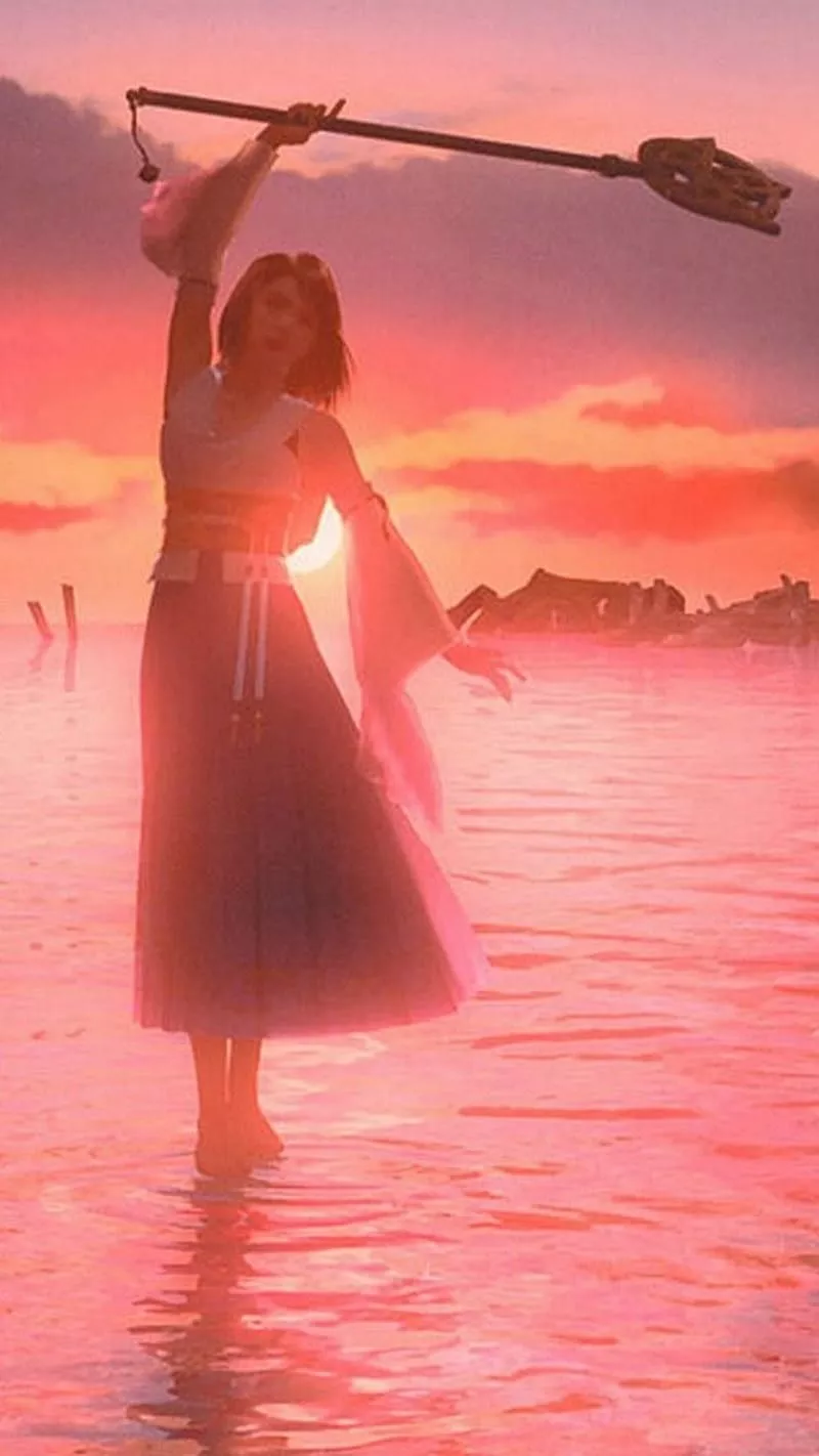 FF X, beach, fantasy, girl, ff, colors