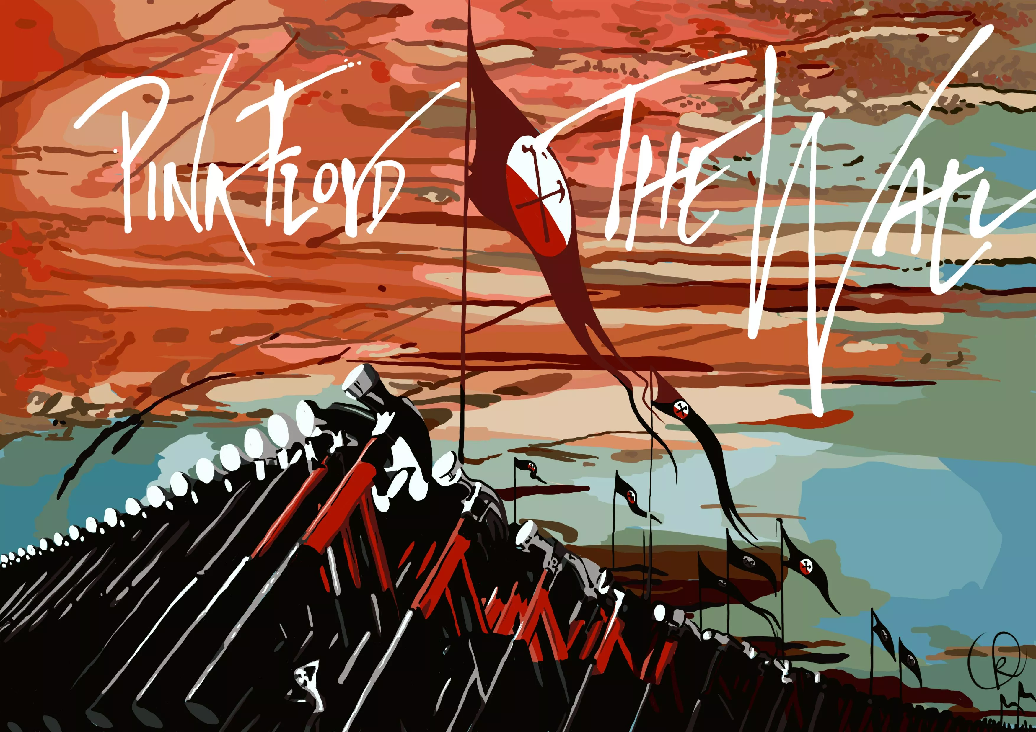 Wallpaper Pink Floyd Music Flag 3508x2480