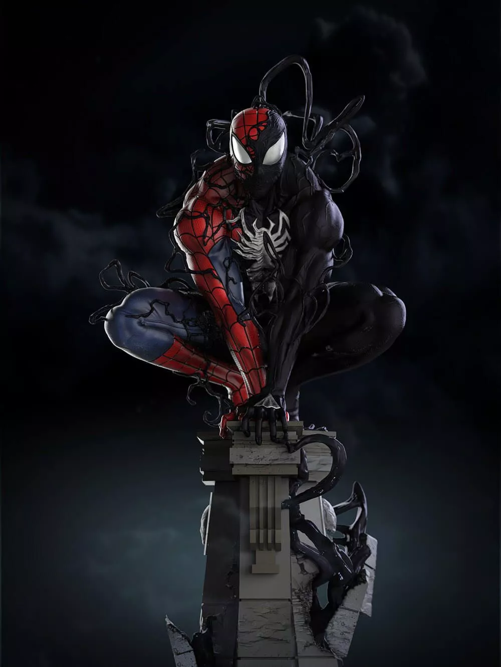 Black fabulous spiderman 2025 wallpaper