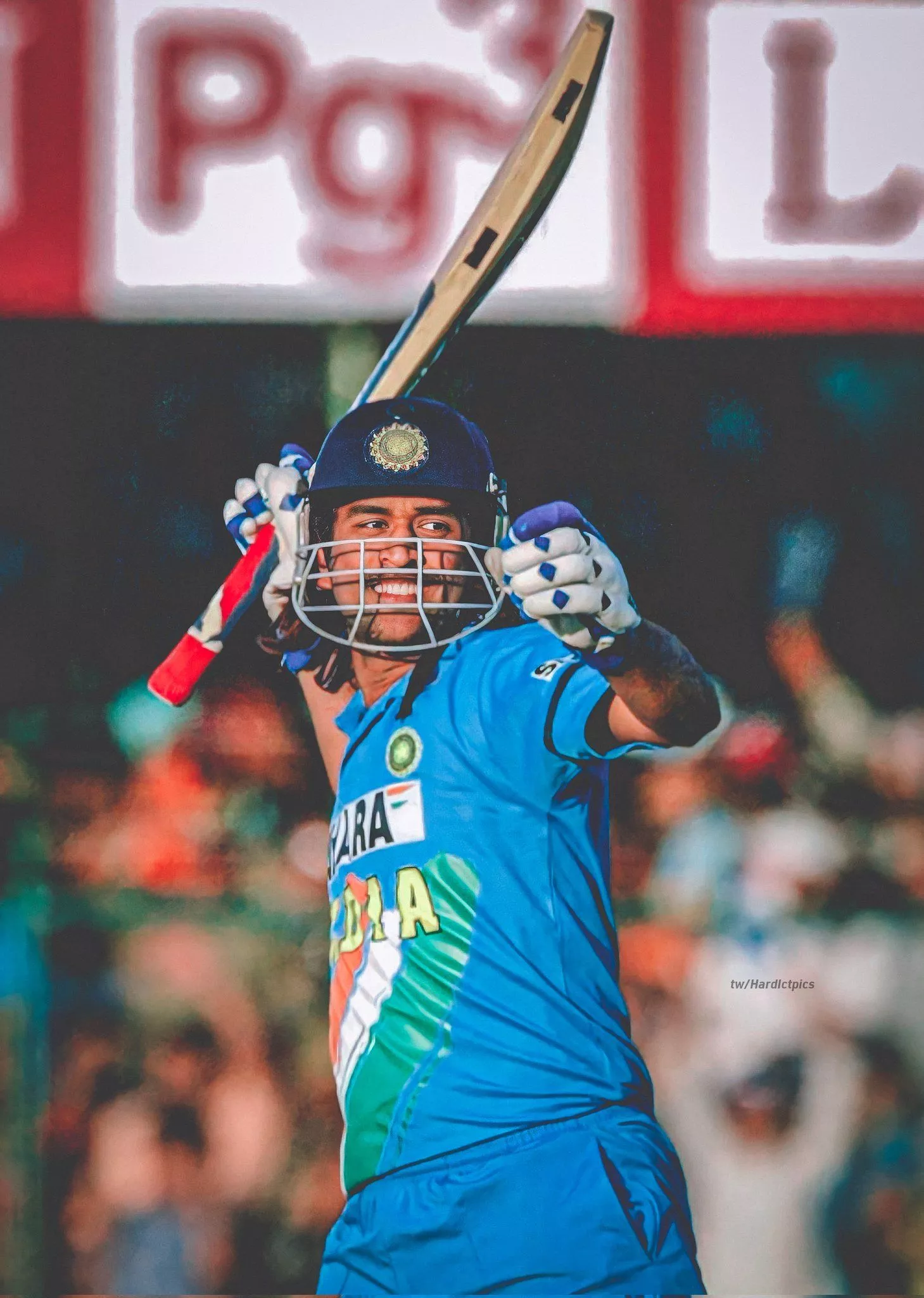 Vintage MS Dhoni Wallpaper