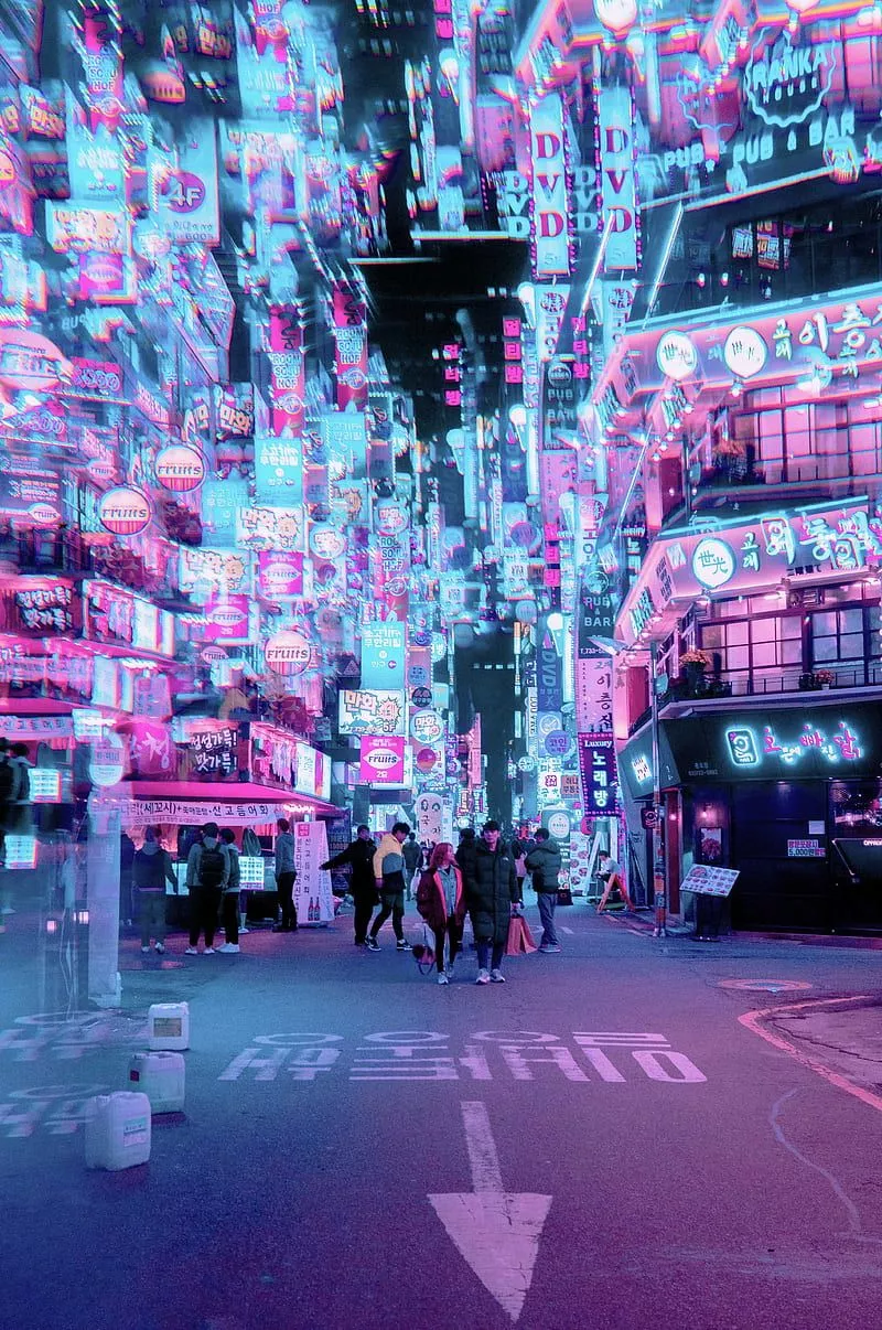 Cyberpunk Seoul, 2049, 2077, Steve