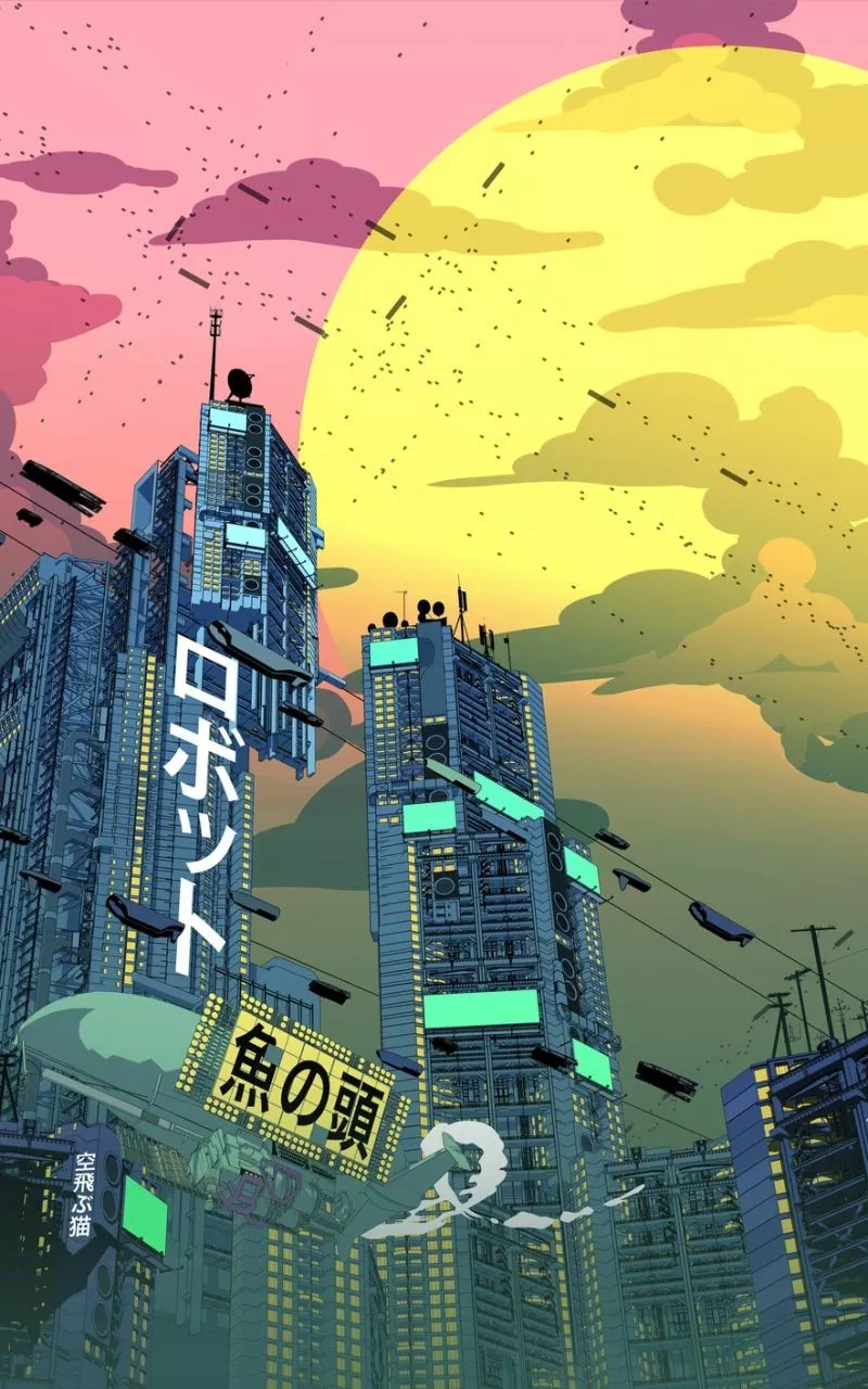 Japanese Futuristic Skyscraper Building