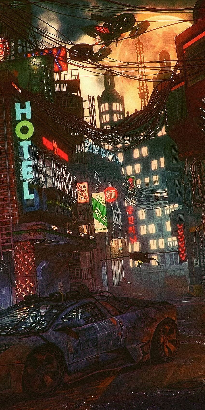 Cyberpunk, City, Futuristic, Artwork