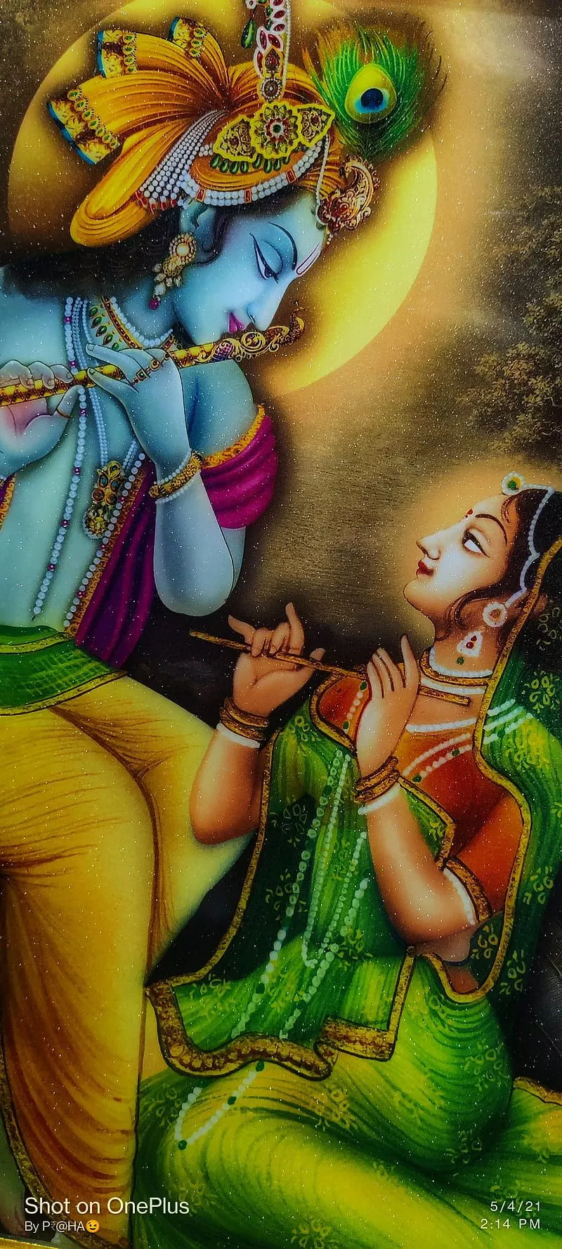 Radha krishna, painting, theme, HD