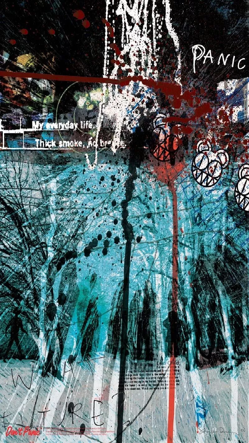 Dont panic, artwork, dontpanic, radiohead, HD phone wallpaper