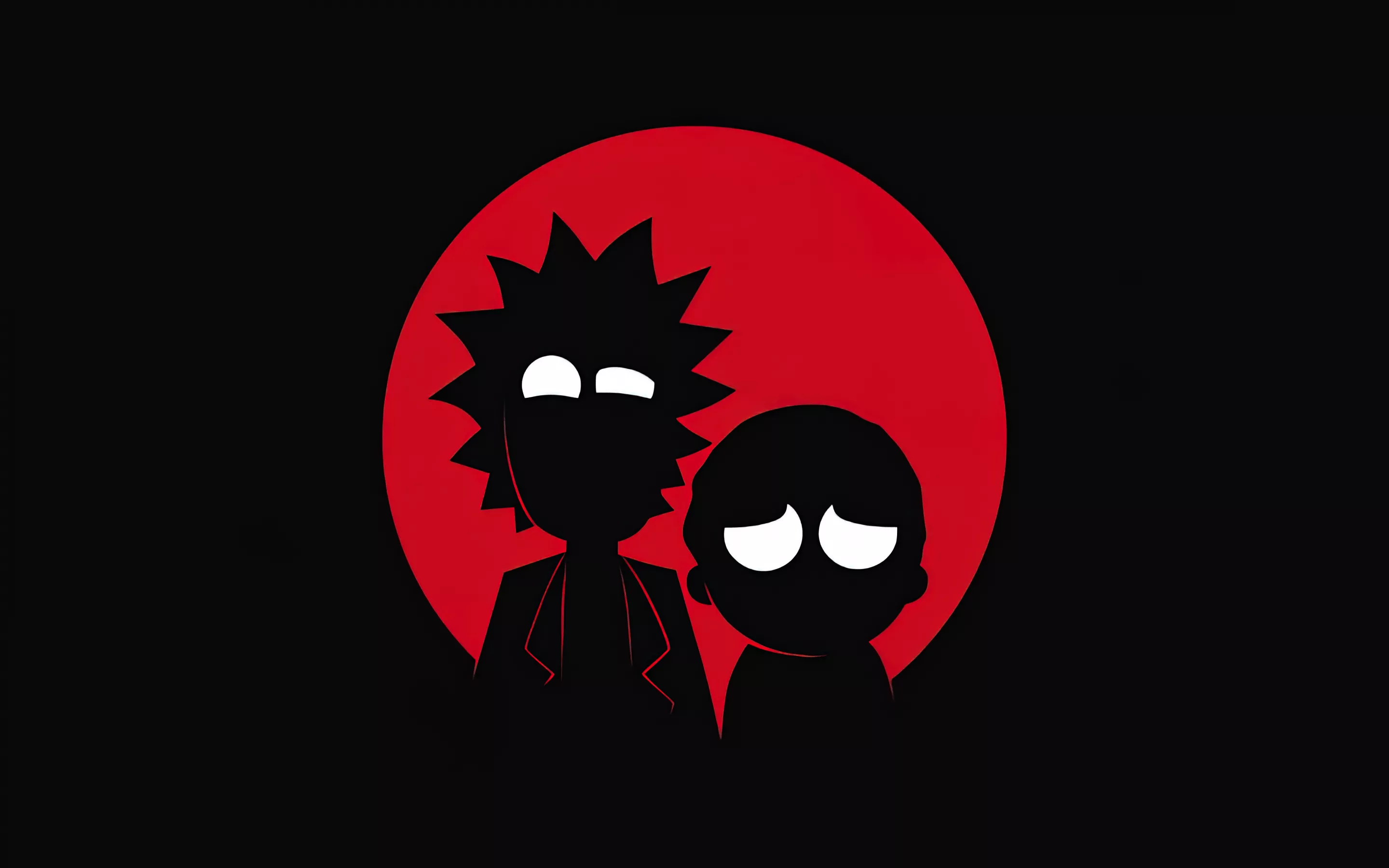 Rick and Morty Wallpaper 4K, AMOLED