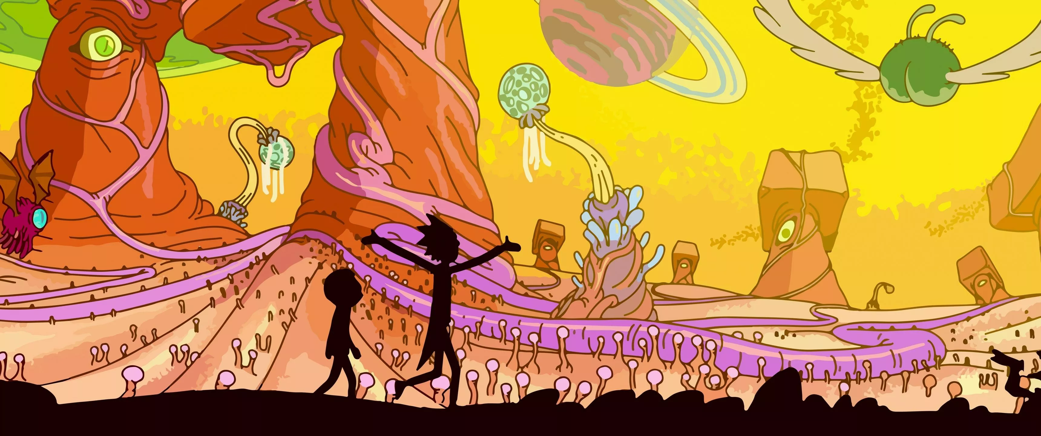 Morty Wallpaper 4K, Cartoon, Rick Sanchez