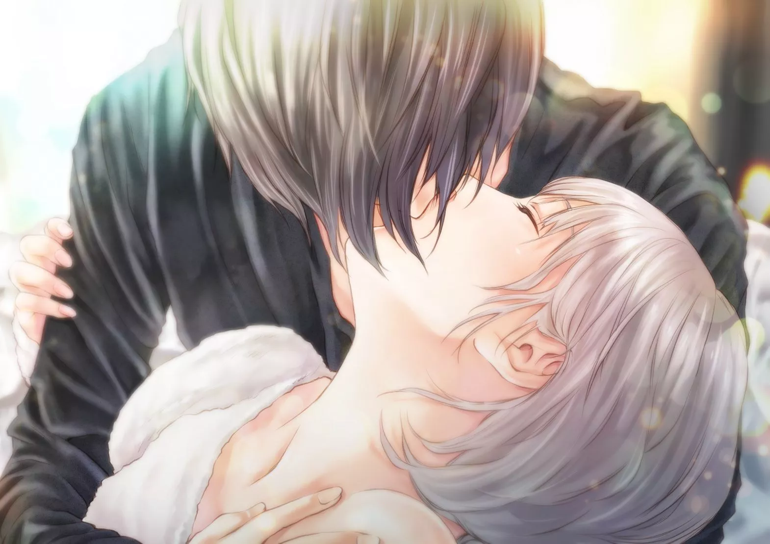 HD Wallpaper: Anime Love Kiss