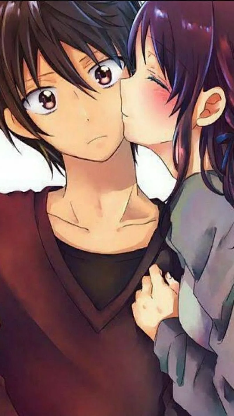 anime, kiss, HD phone wallpaper