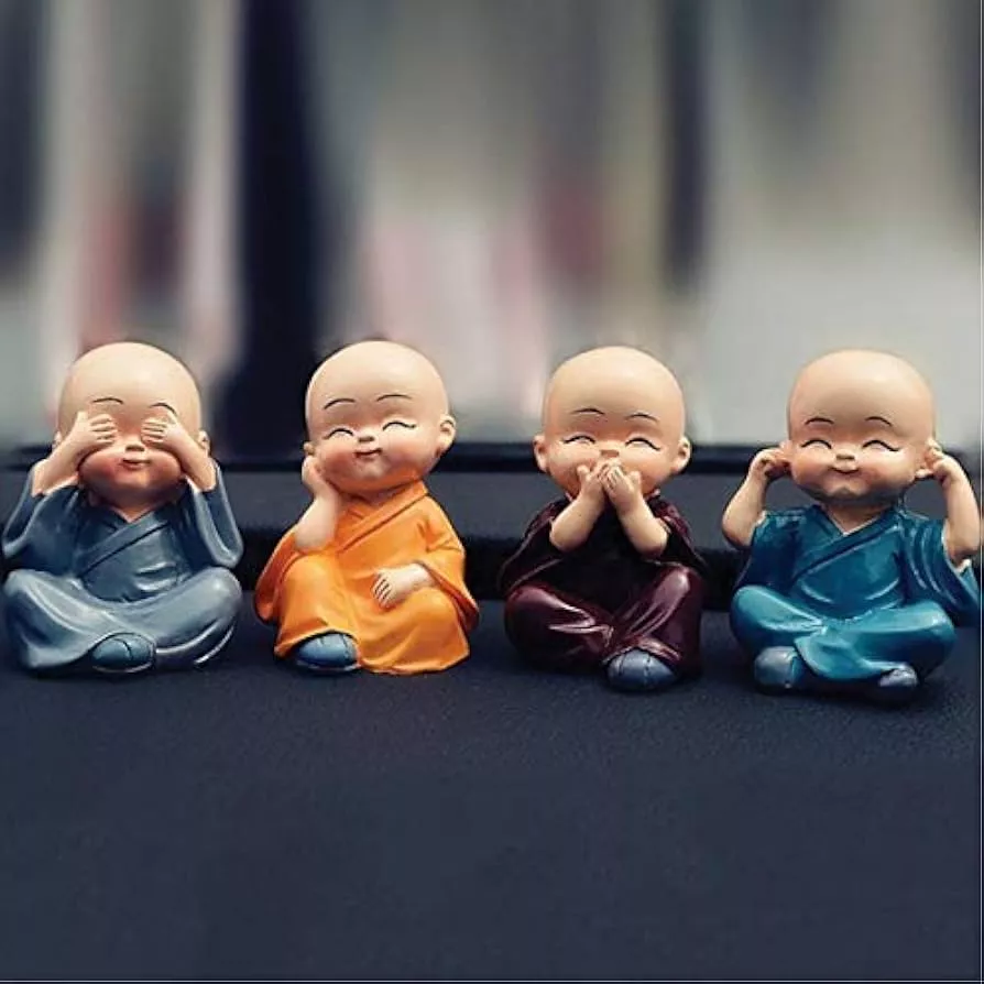 Baby Buddha with Laughing Buddha Statue