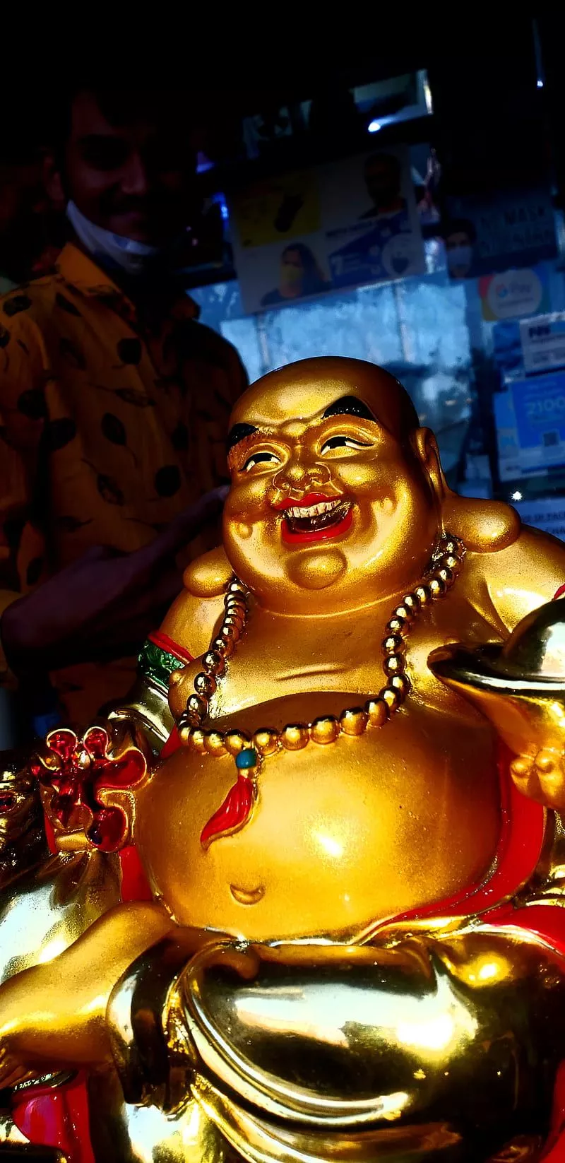 HD laughing buddha wallpaper