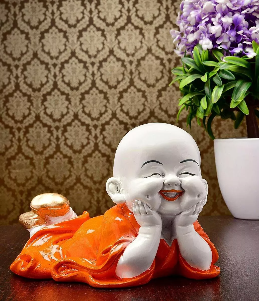 Polyresin Handcrafted Cute Child Monk