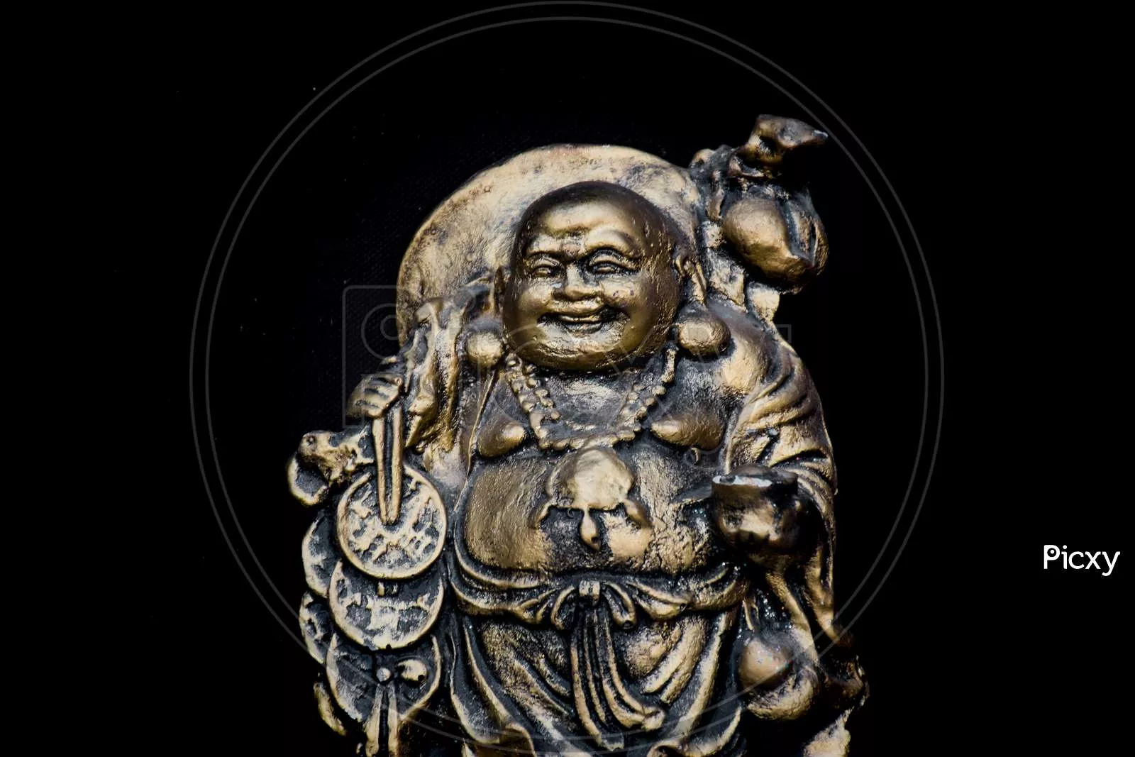 Image of Laughing Buddha statue art