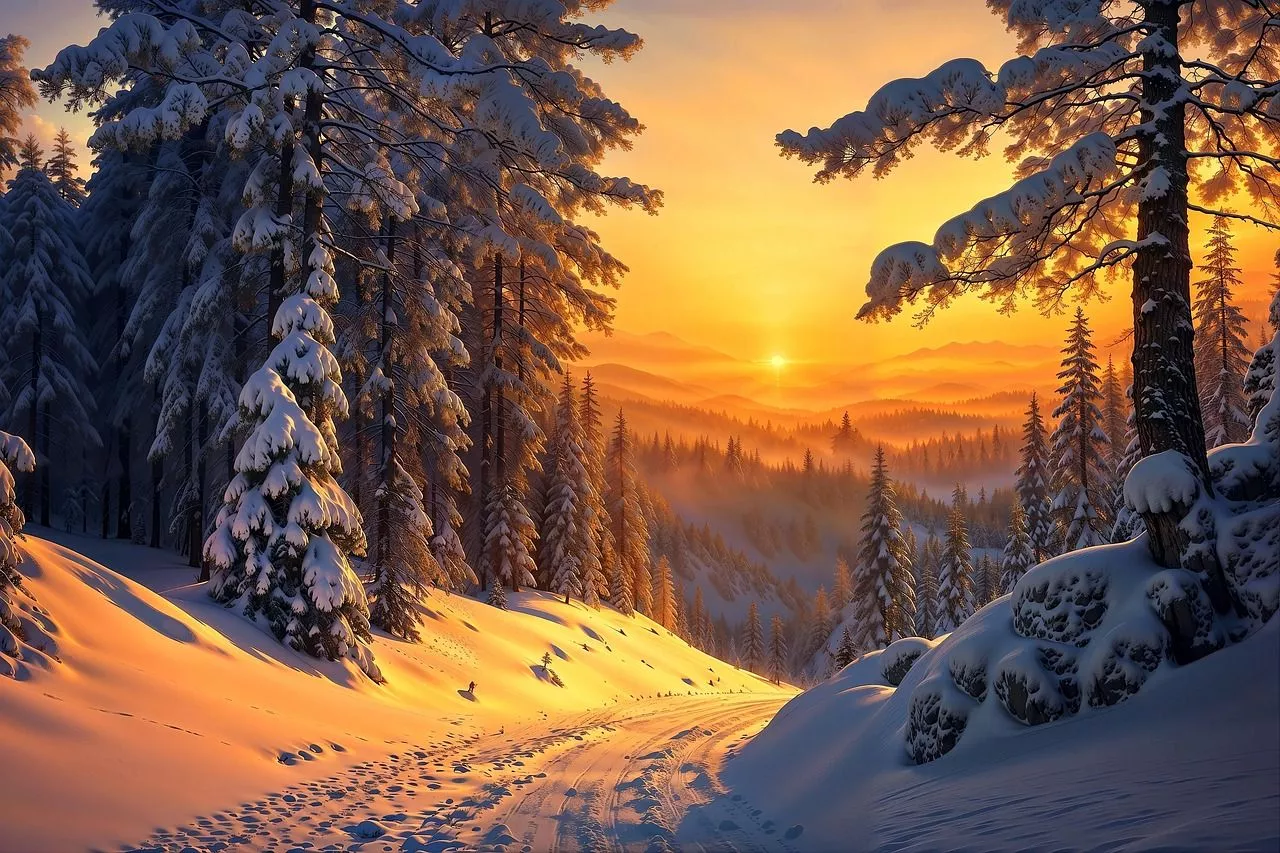 Download Winter, Snow, Forest. Royalty