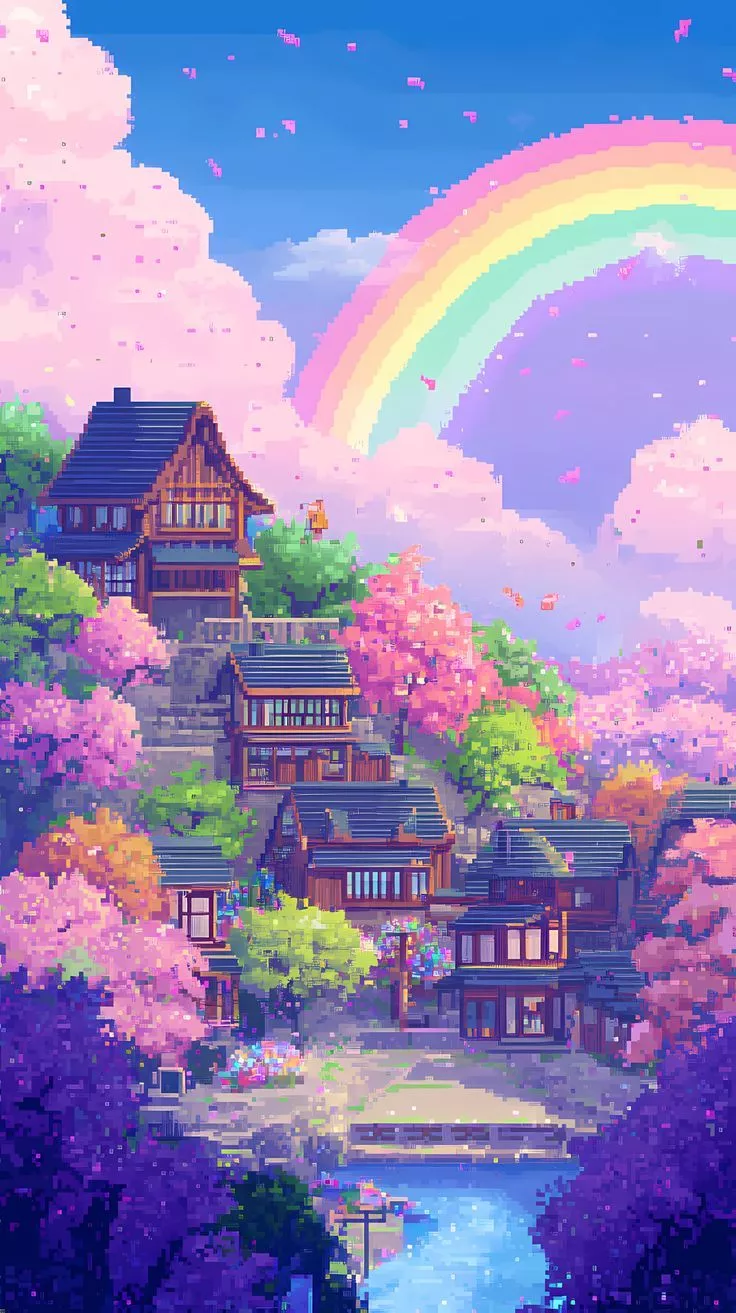 Spring Pixel Art Phone Wallpapers - Wallpaper Cave