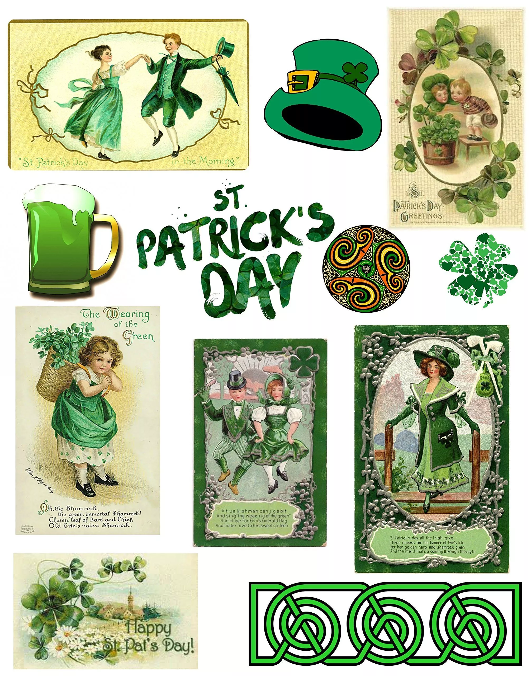 Saint Patrick's Day Collage Sheet