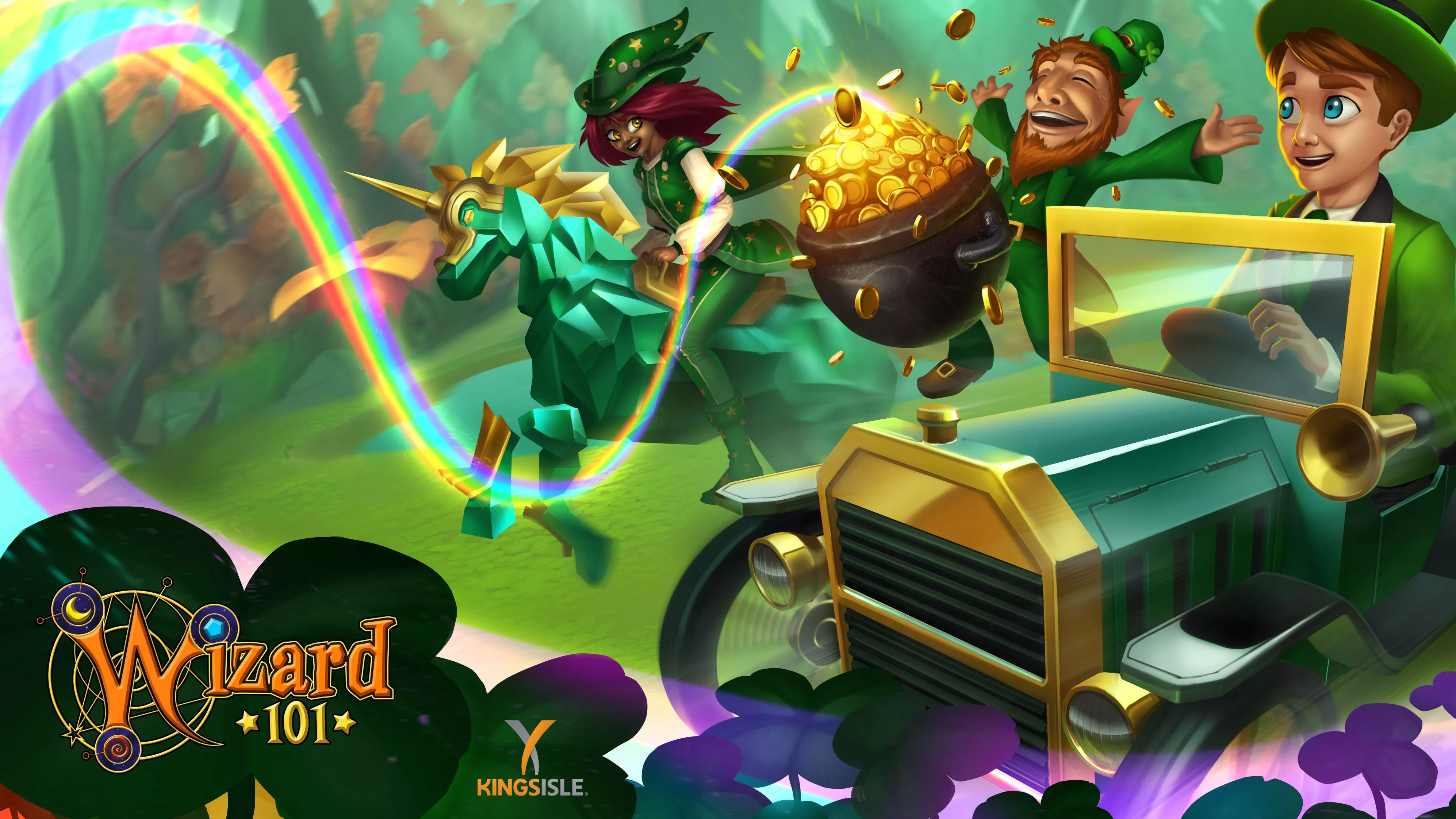 themed desktop wallpaper. Wizard101